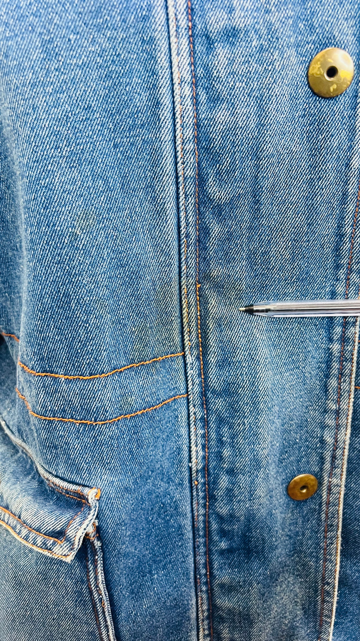 Vintage Denim Puffer Coat (16/18)