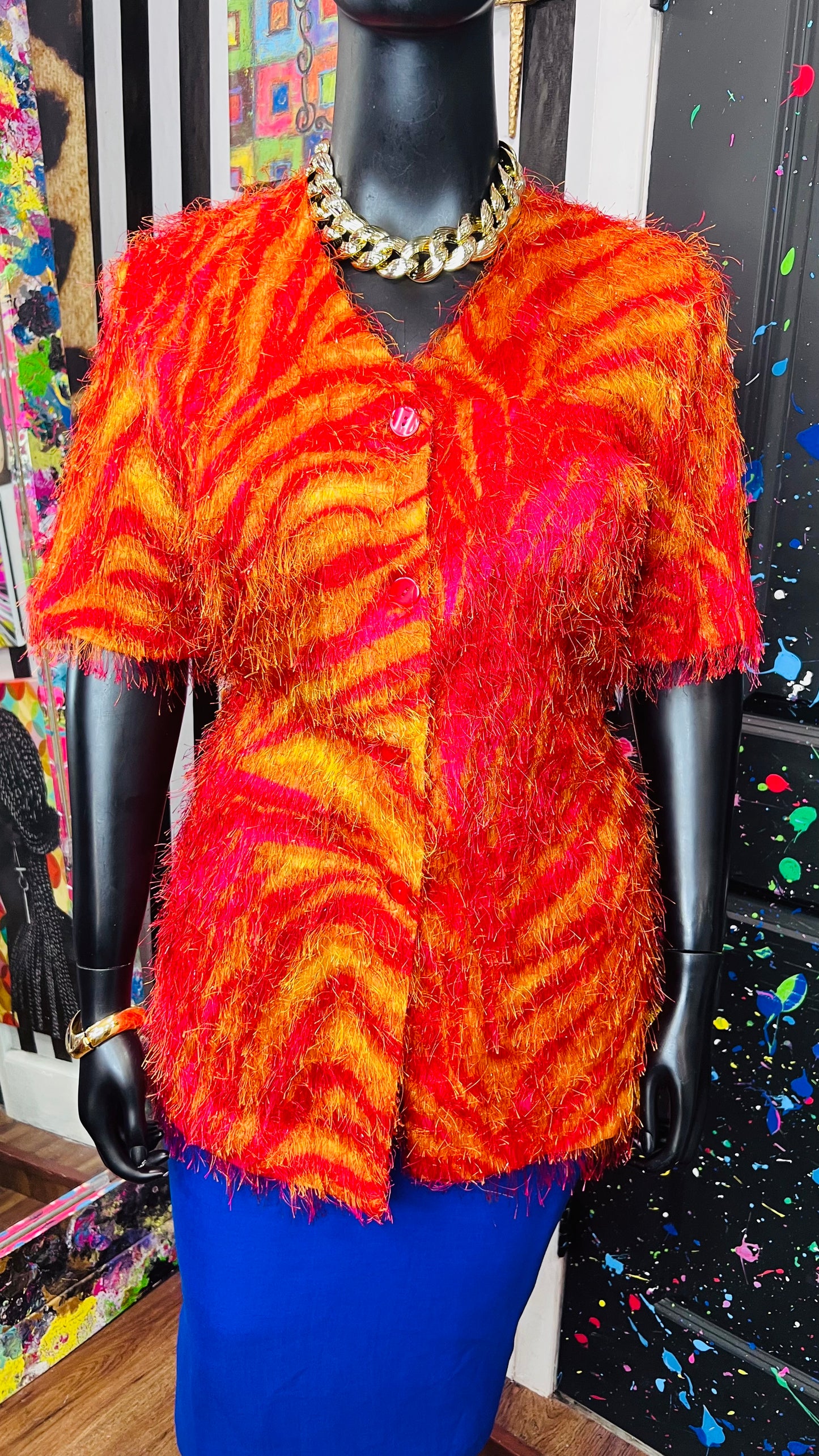 Vintage ‘Strawberry Lemonade’ Shaggy Blouse (18)