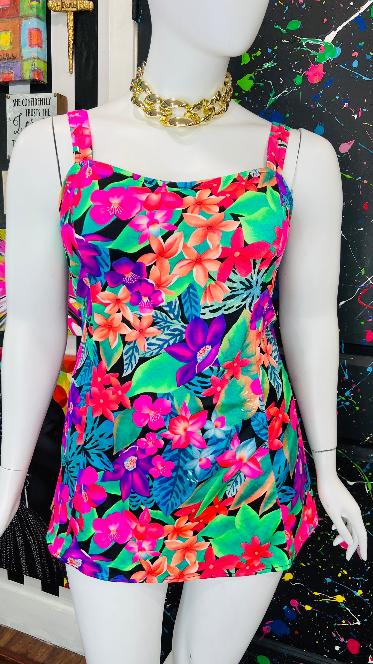 Vintage Tropical Vibrant Swimsuit (24)