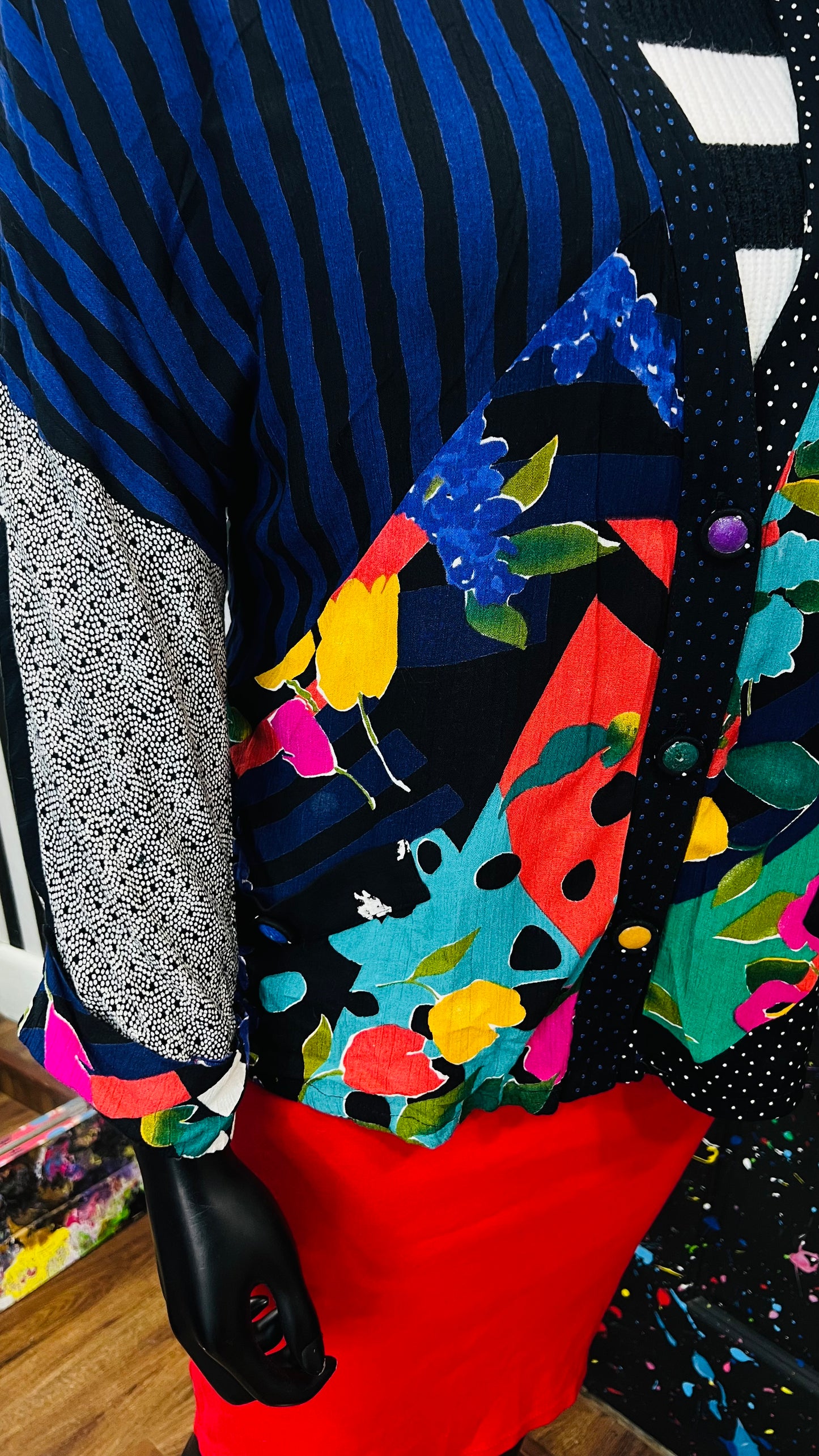 Vintage Carole Little Rayon Jacket (20)