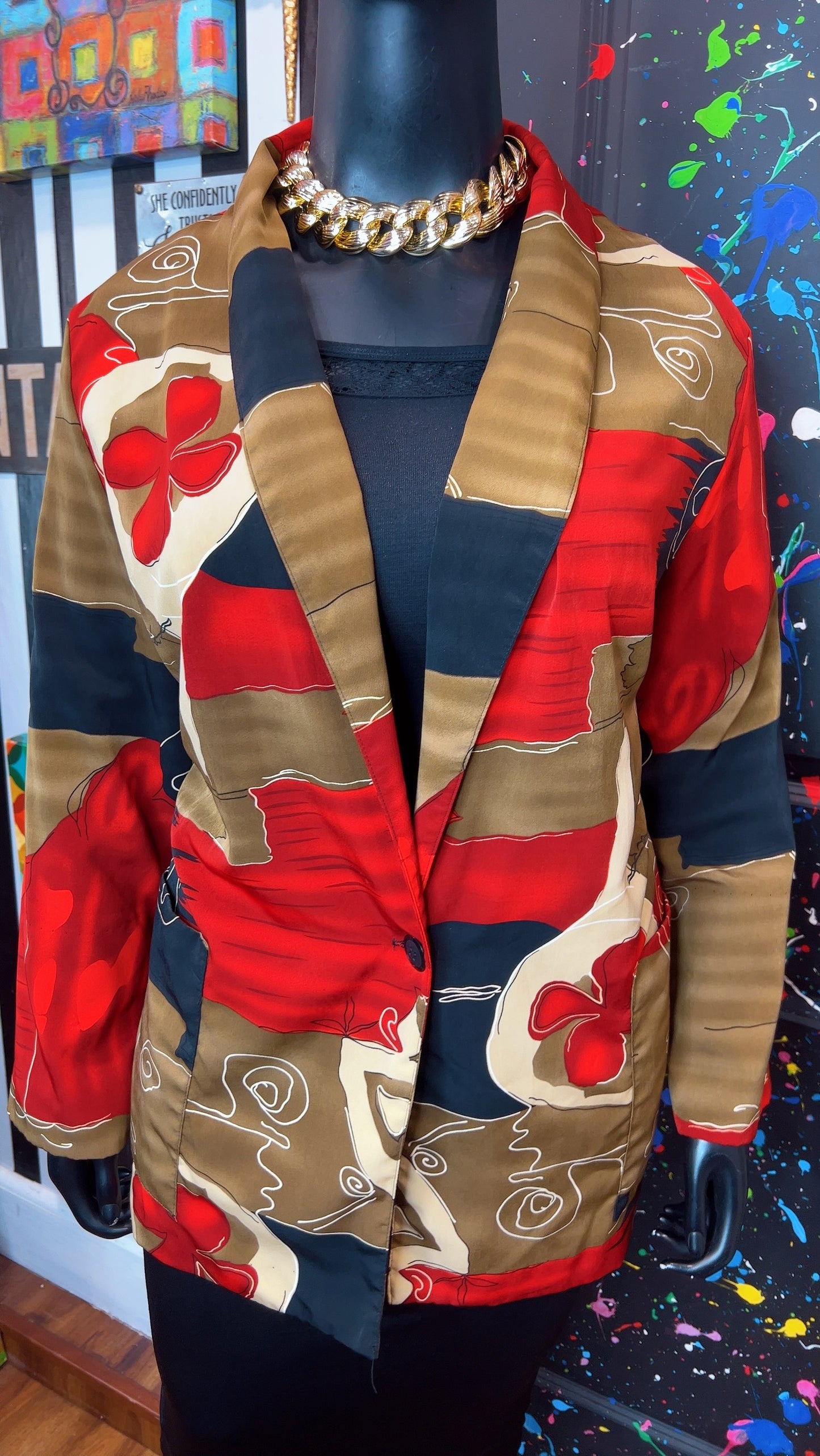 Vintage 90’s Abstract Blazer (24)