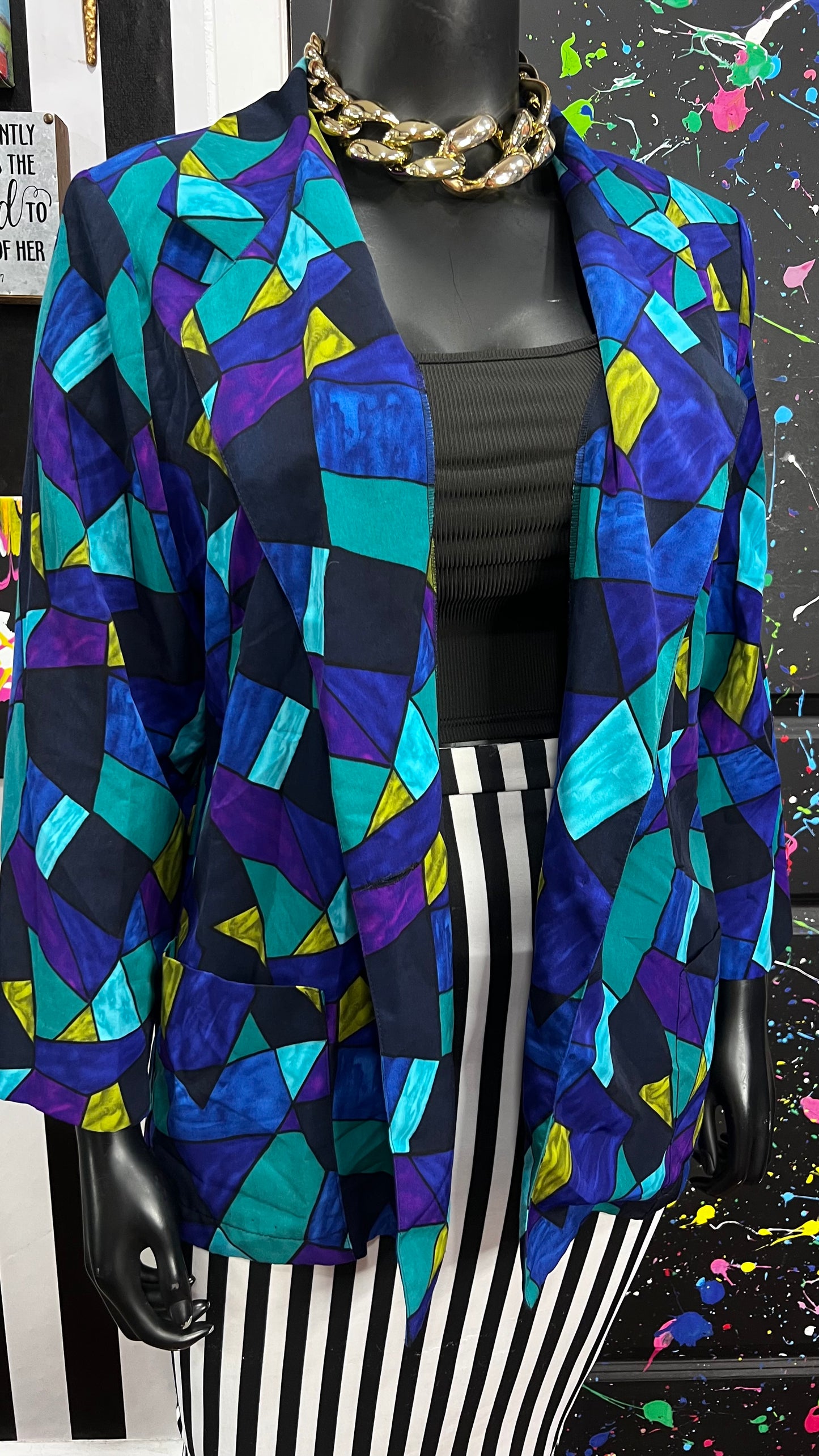 Vintage Abstract Blazer (22)