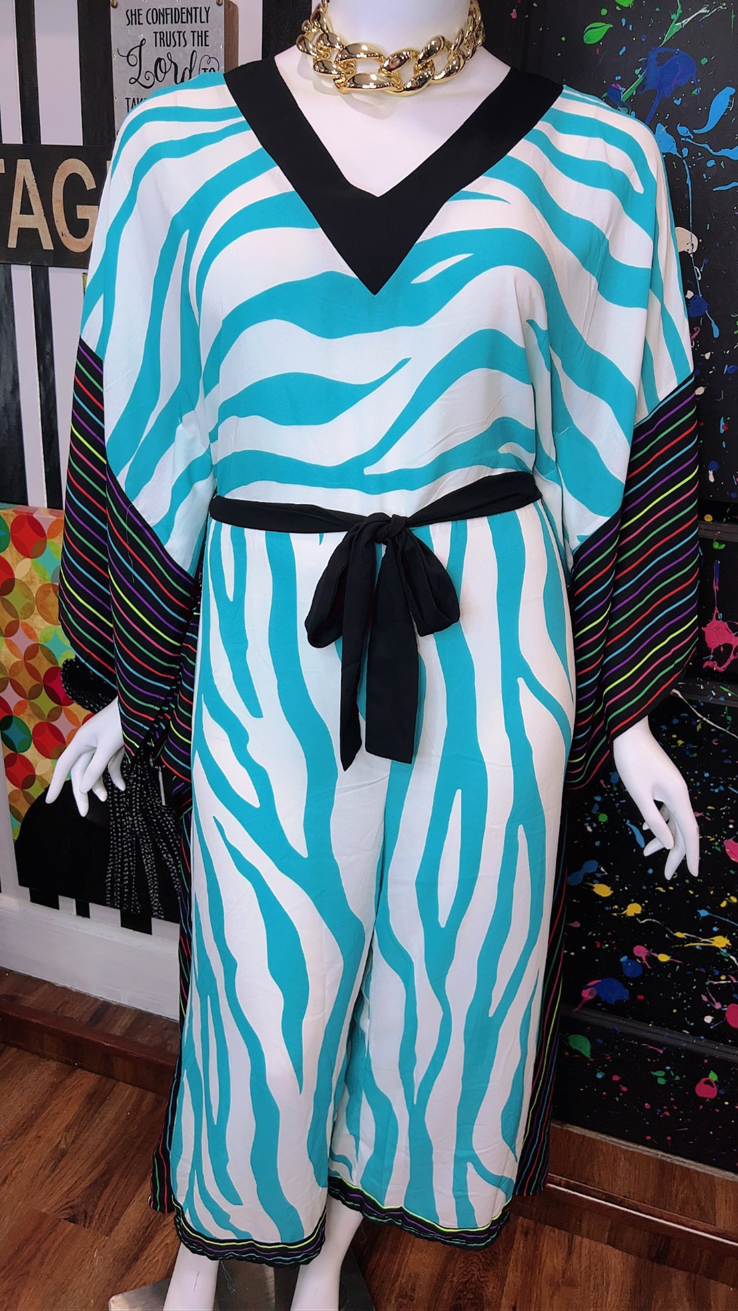 Ashley Stewart Striped Jumpsuit (18/20)