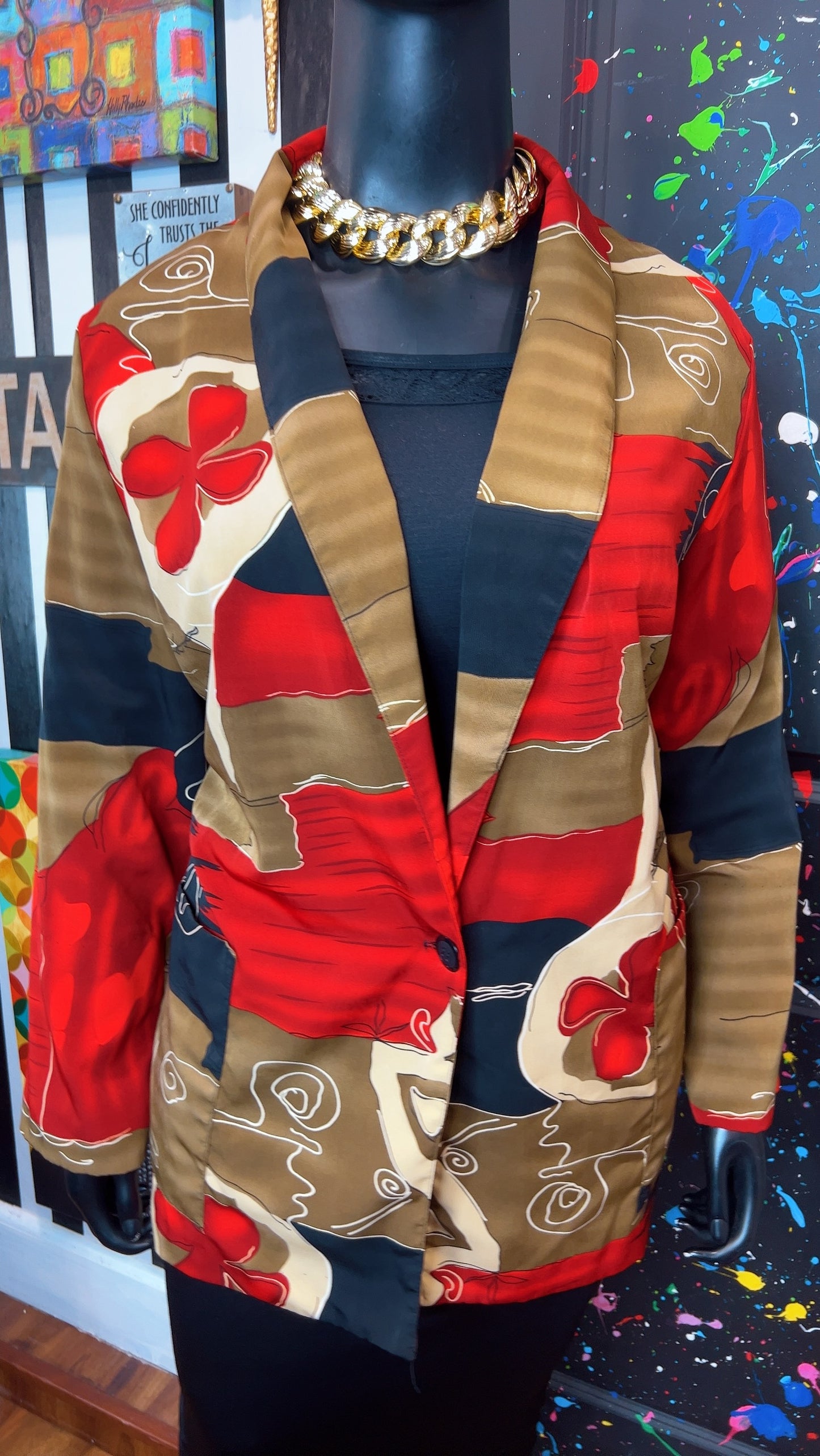 Vintage 90’s Abstract Blazer (24)