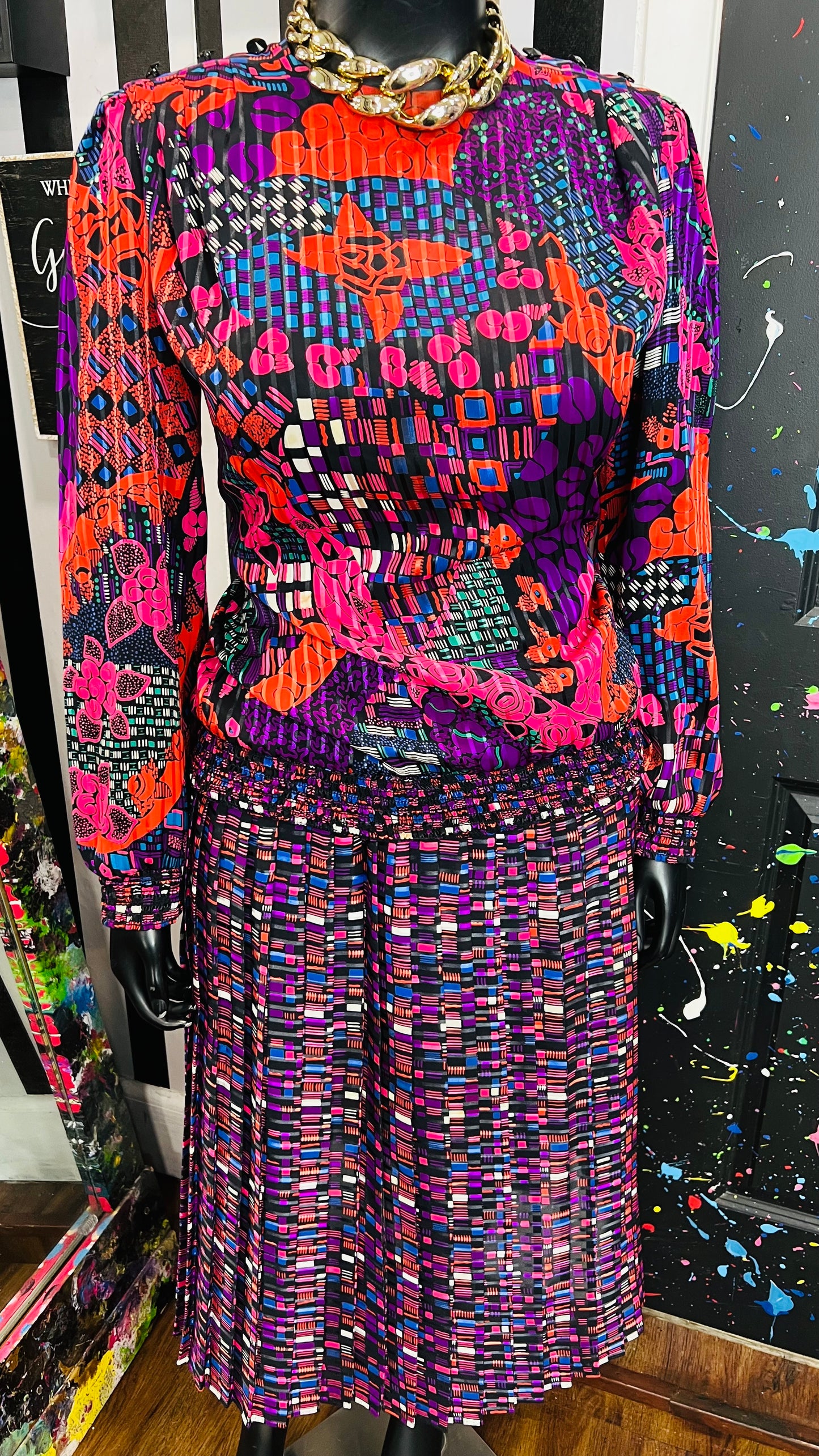 Vintage Jo Hanna York Skirt Set (14)