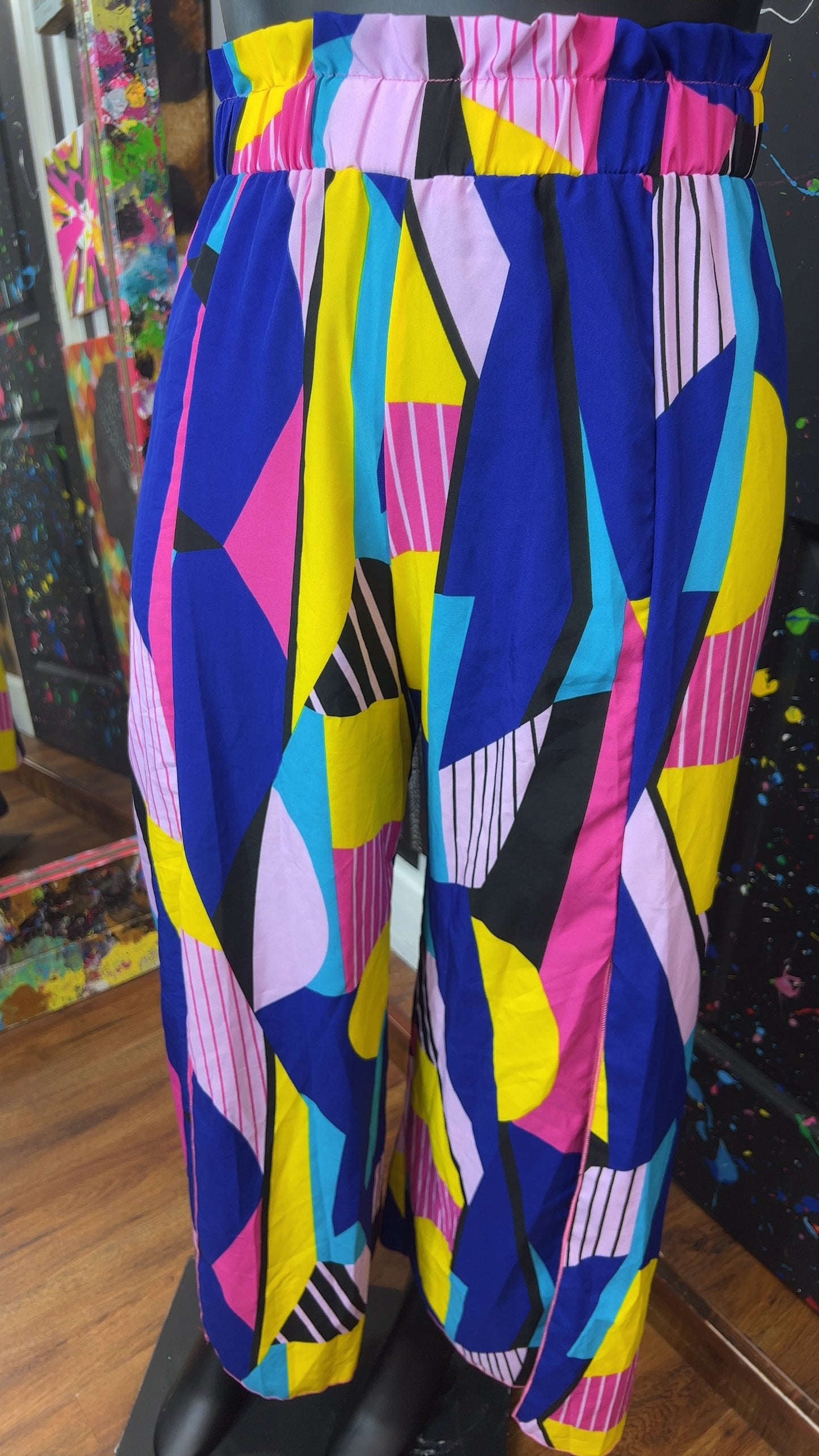 Fun Wide Leg Pants w/Front Split (18)