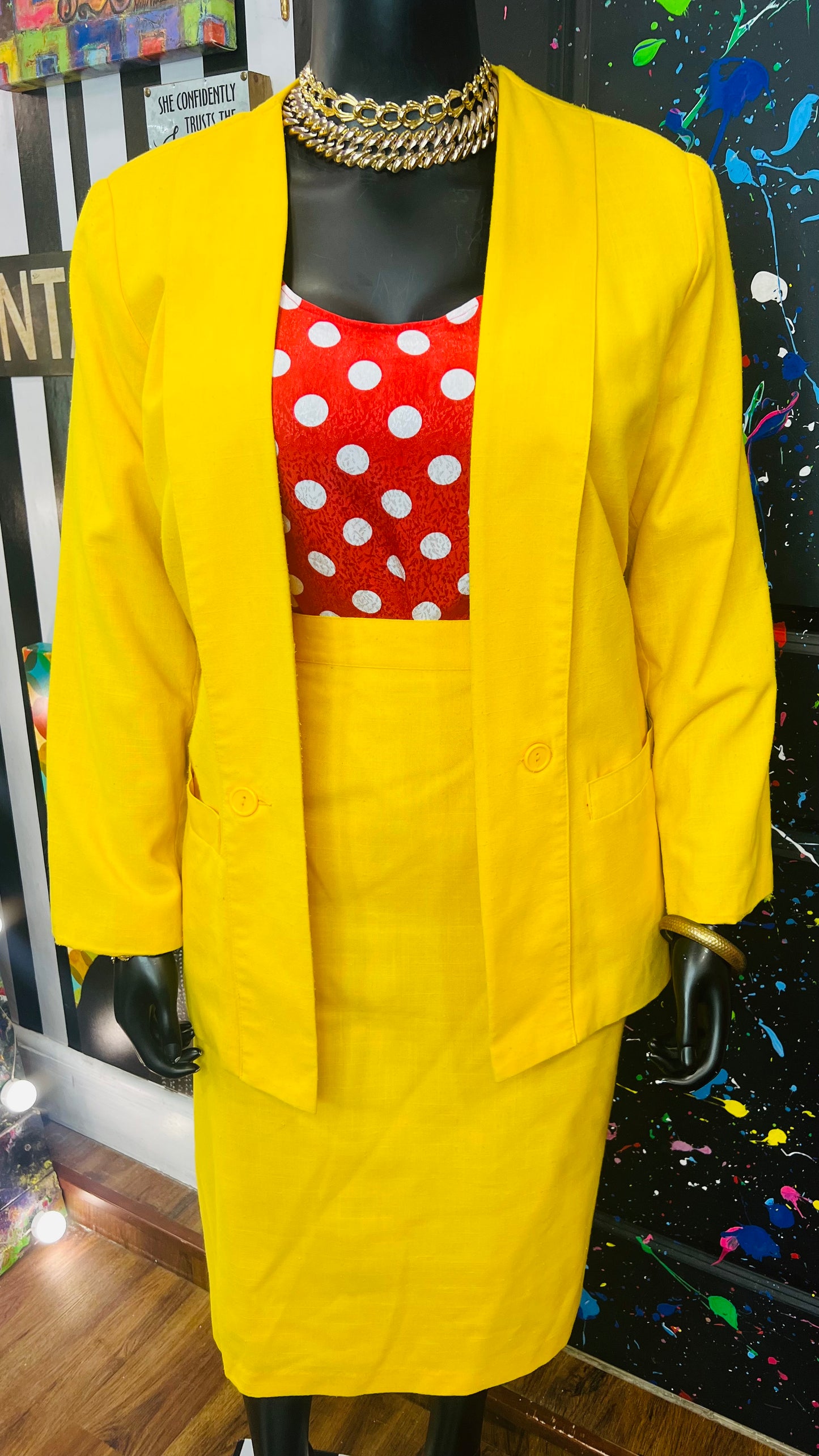 Vintage Diana Marco Suit (22W)