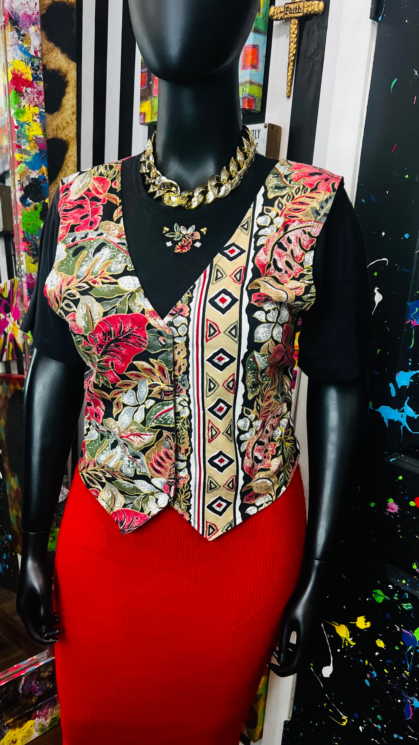 Vintage Deadstock Blouse w/ Vest (16)