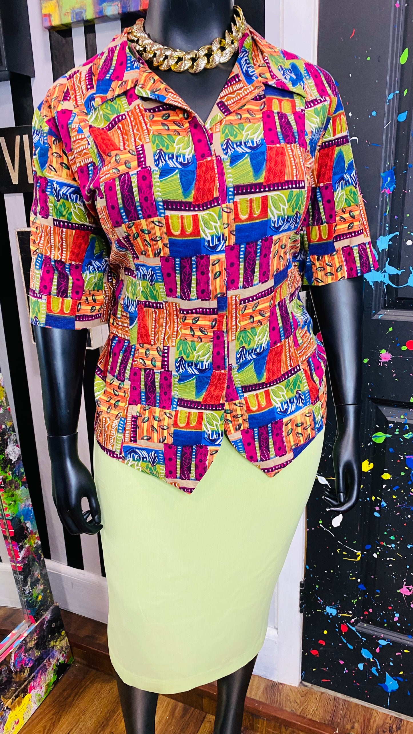 Vintage Rayon Blouse (24)