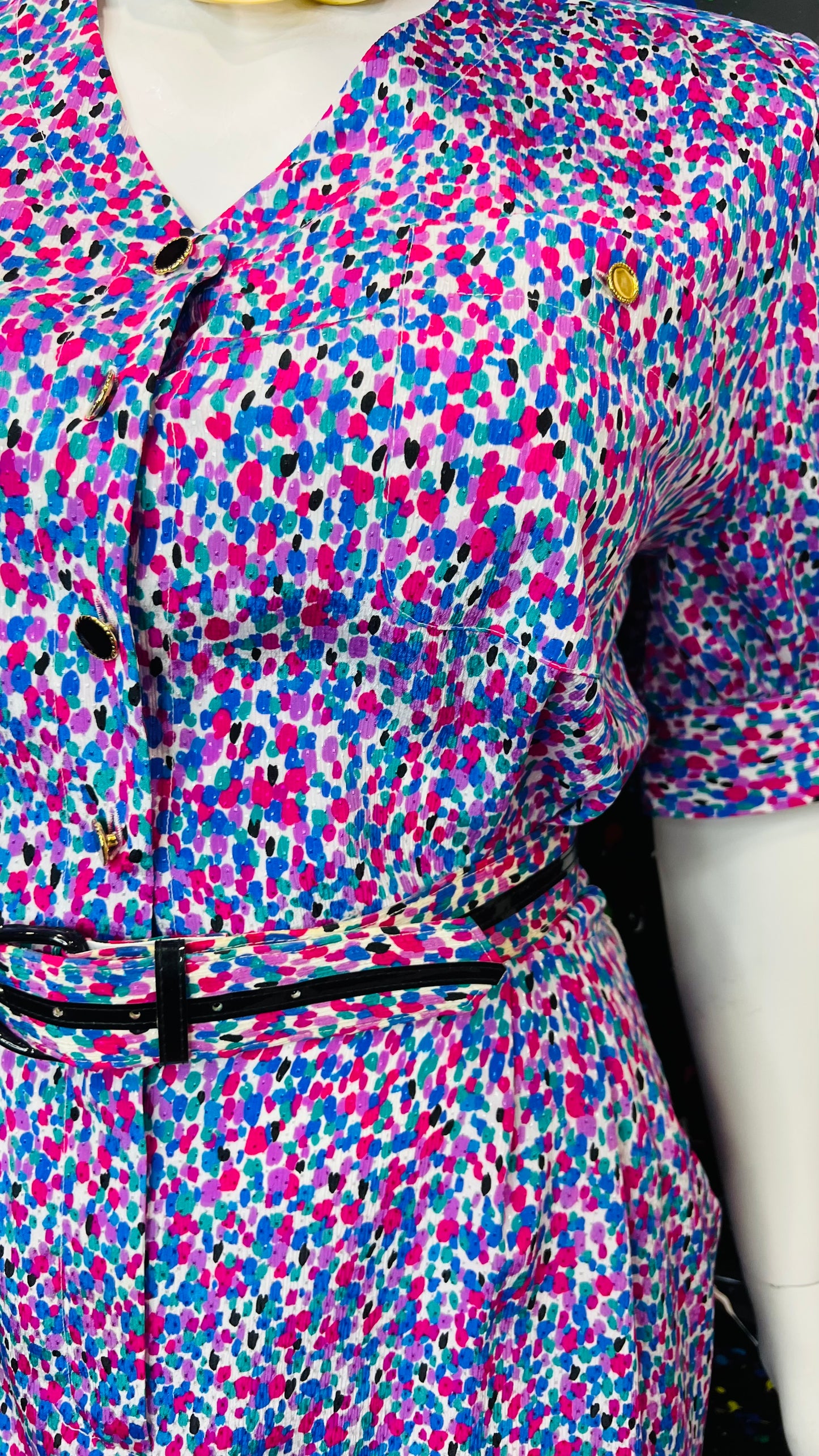Vintage Belted Dress w/ Pockets (16)
