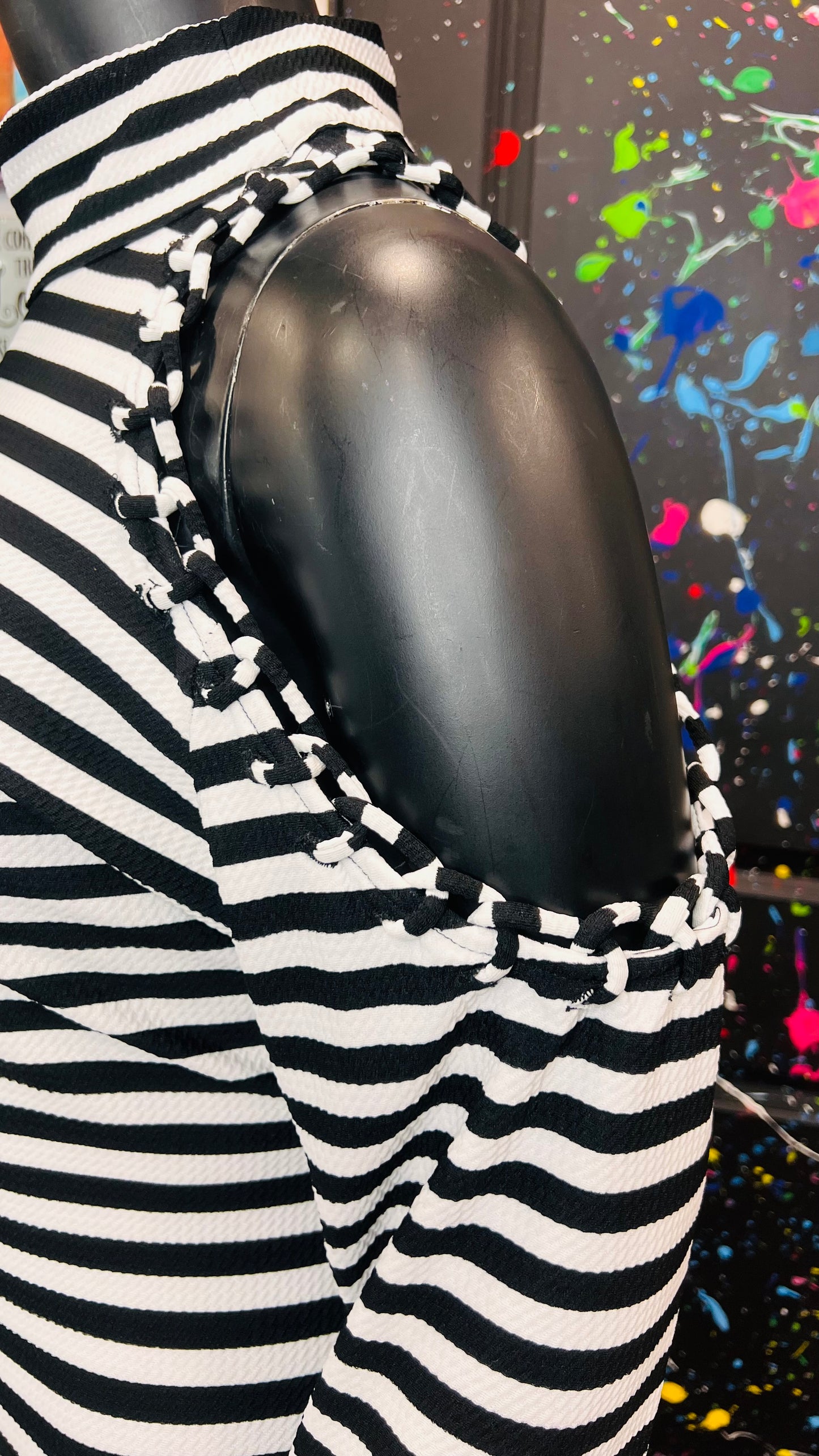 Ashley Stewart Striped Open Shoulder Dress (18/20)
