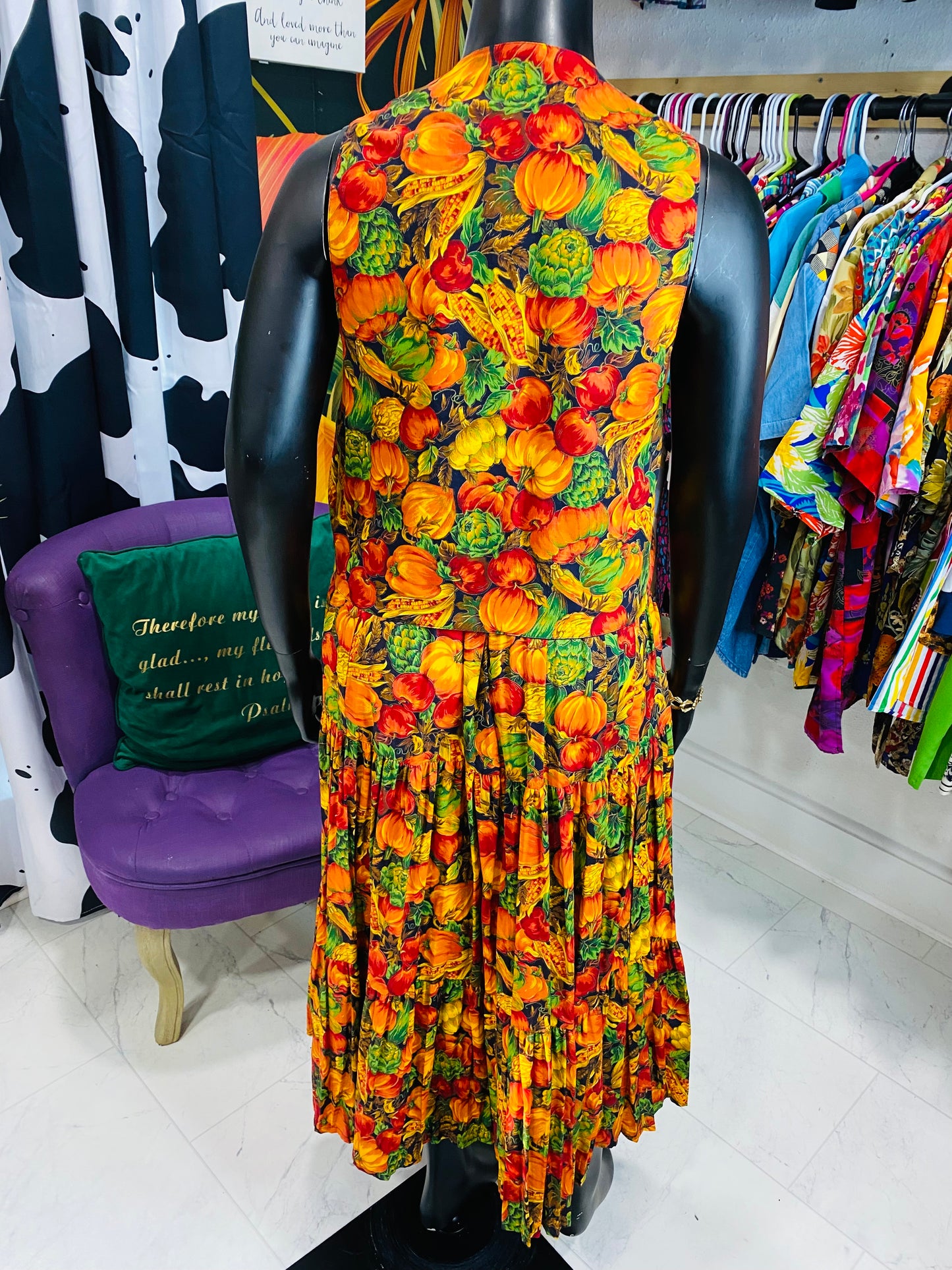 Vintage 2 piece Vest & Skirt Set