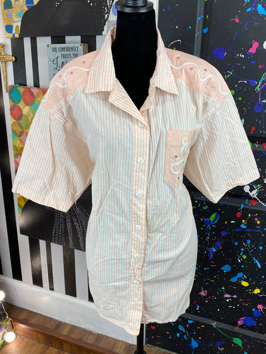 Vintage C.A. Sport Short Sleeve Blouse