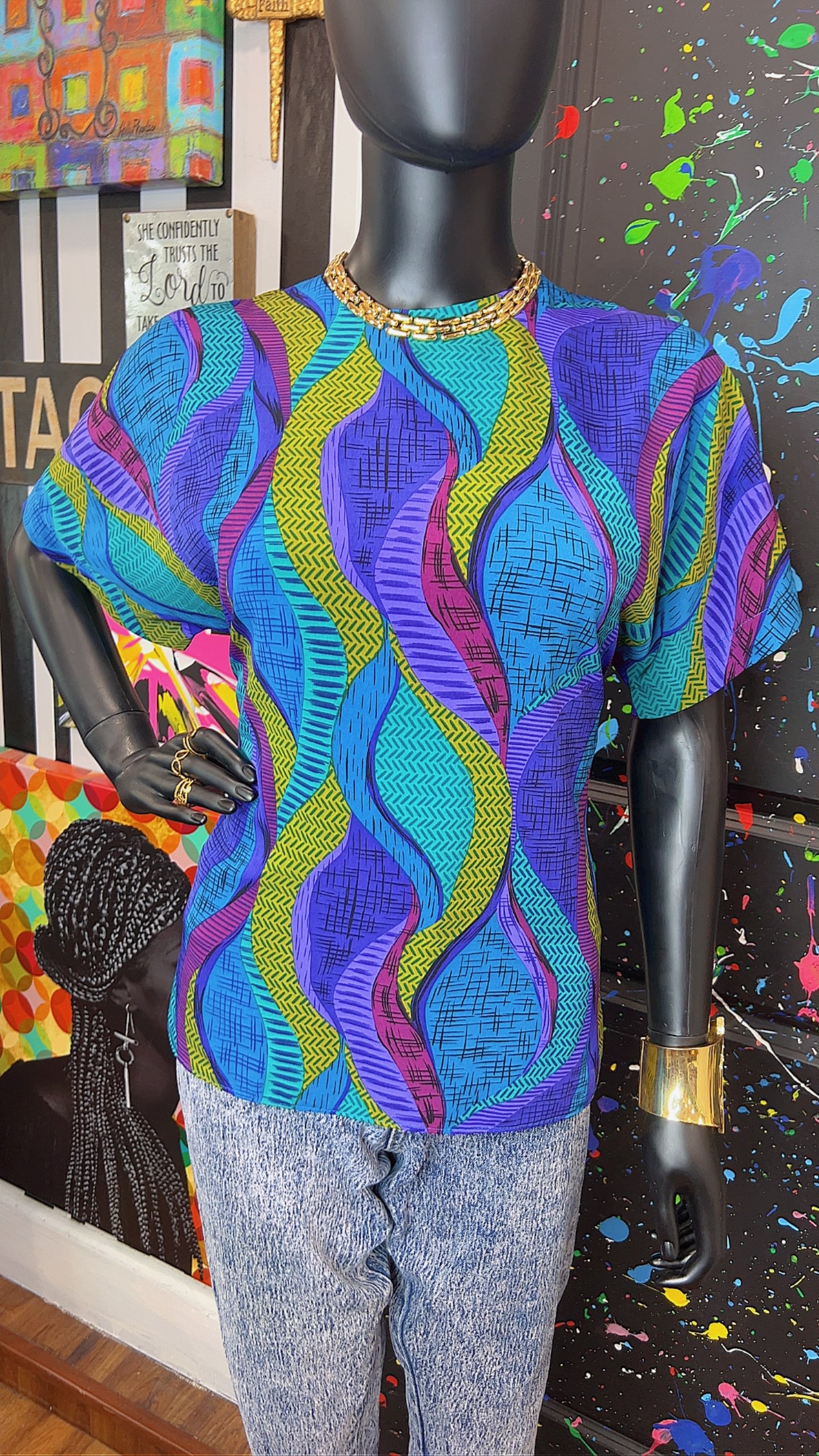Vintage Abstract Blouse (12)