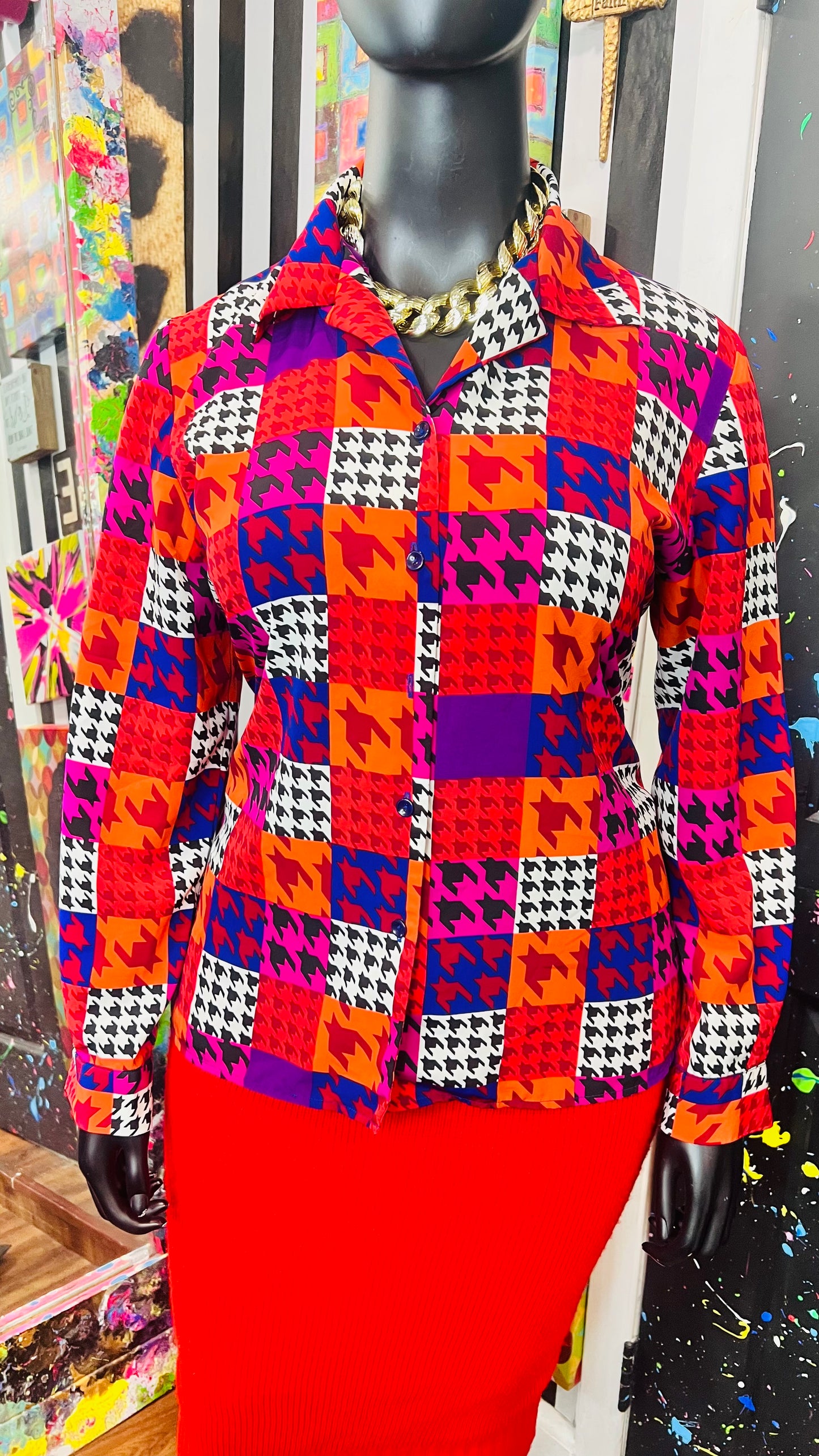 Vintage Funky 80’s Blouse (16)