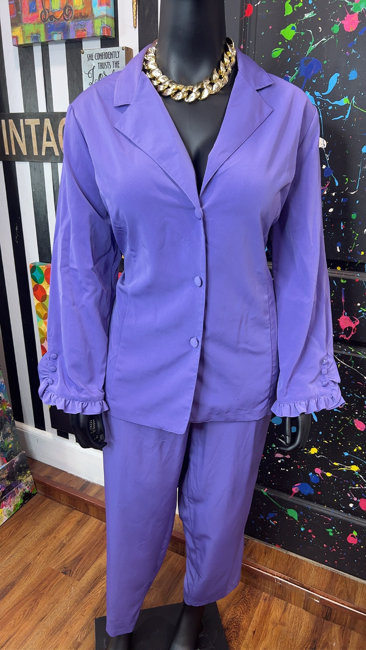 Vintage Purple Pants Set (16)