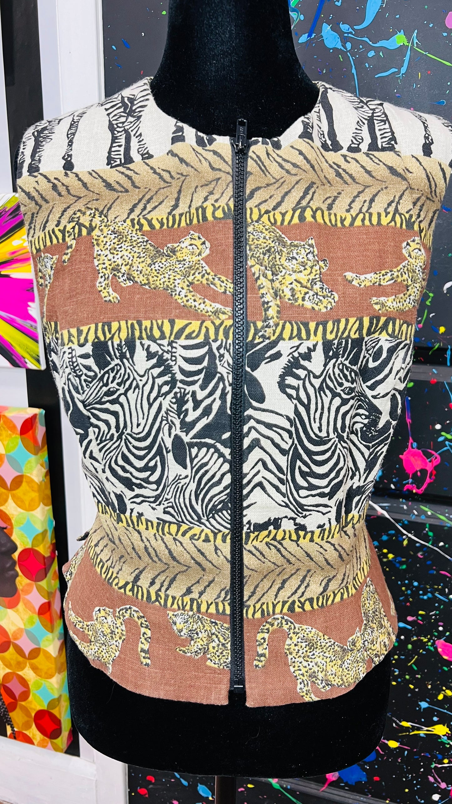 Vintage Safari Zipper Vest (12)