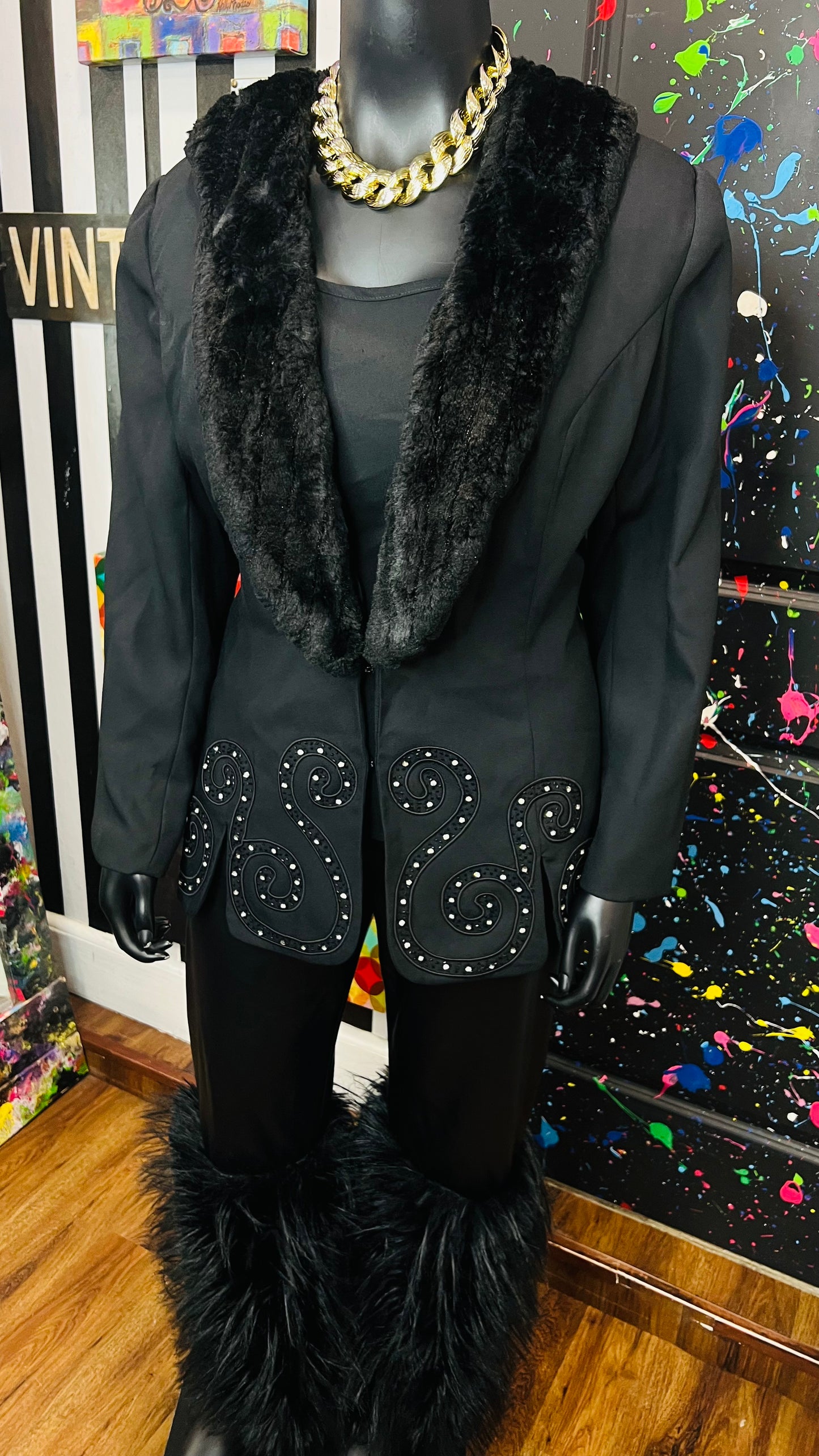 Vintage Unique Statement Blazer (20)