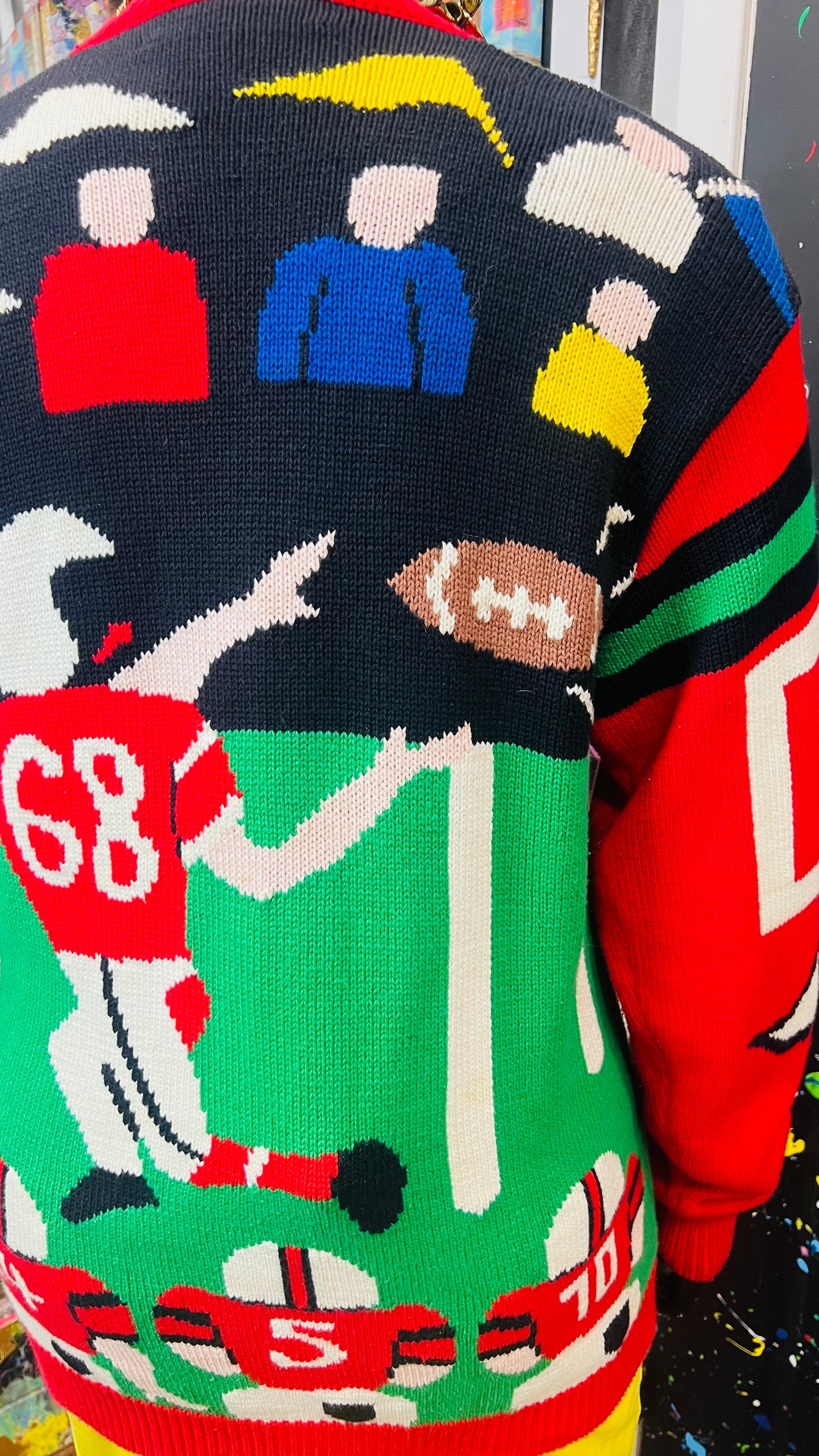 Vintage Knit Football Sweater (18/20)