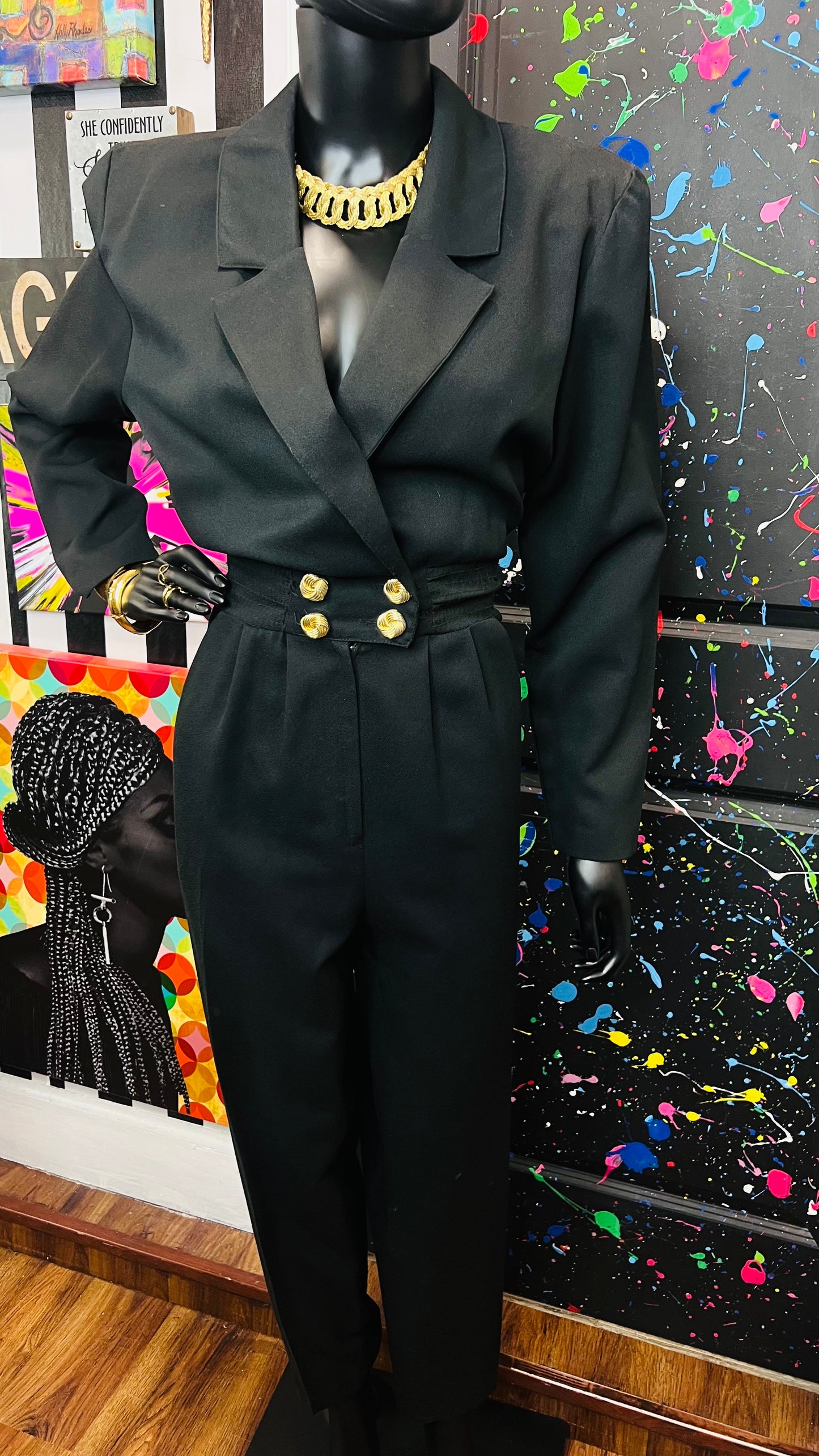 Vintage Black Jumpsuit (12)