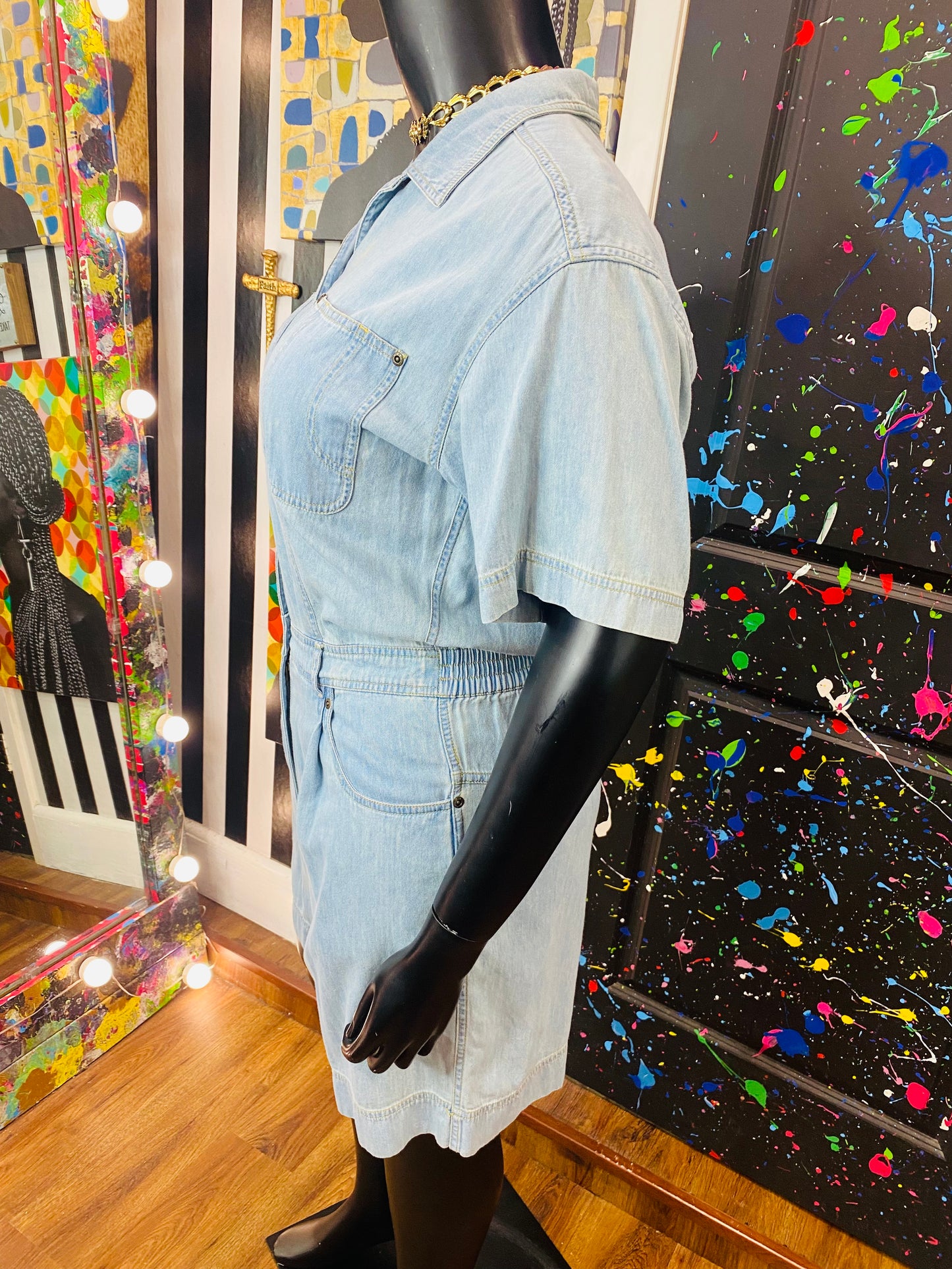 Vintage Denim Romper