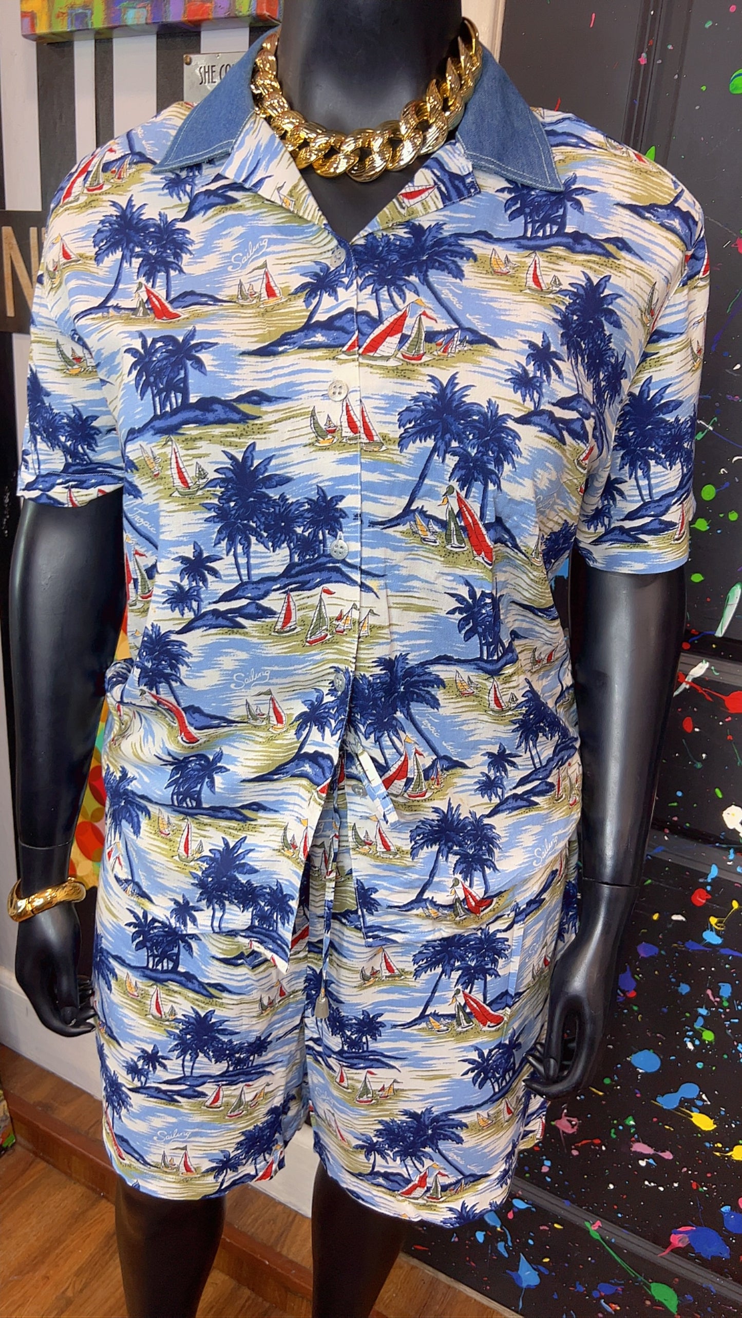 Vintage Tropical Shorts Set (16)