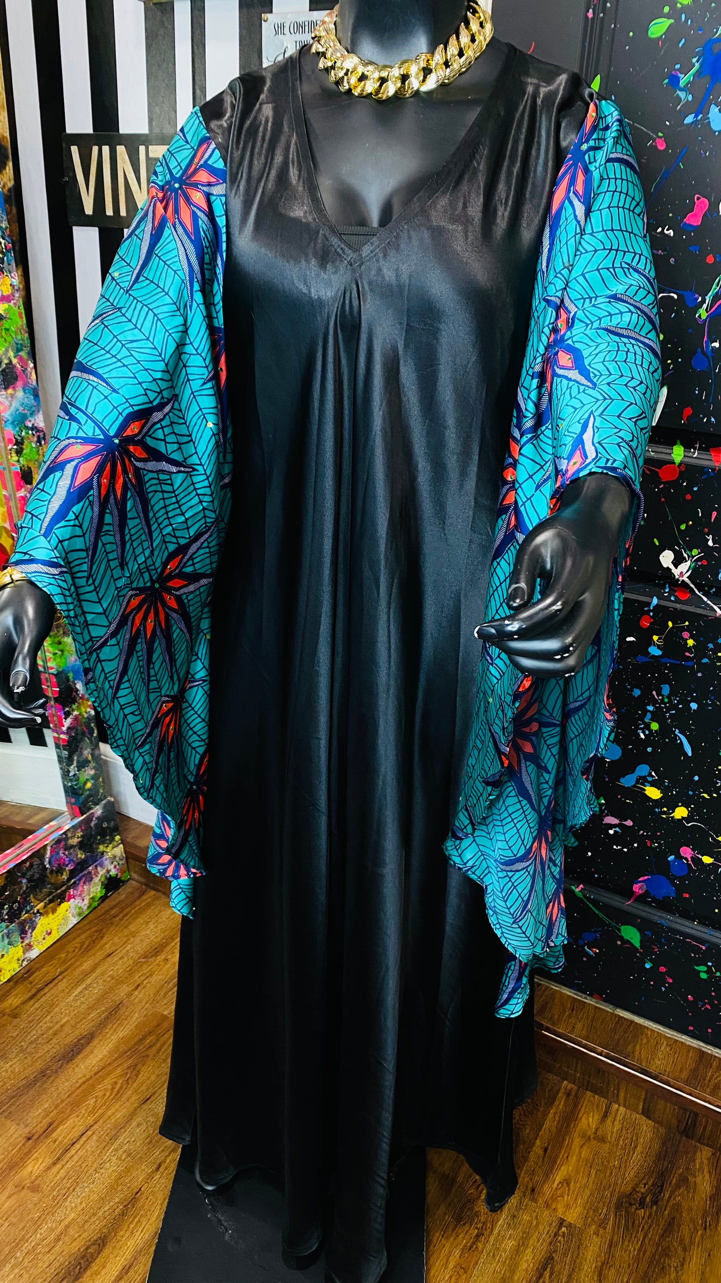 Vintage Kaftan Dress (OS)