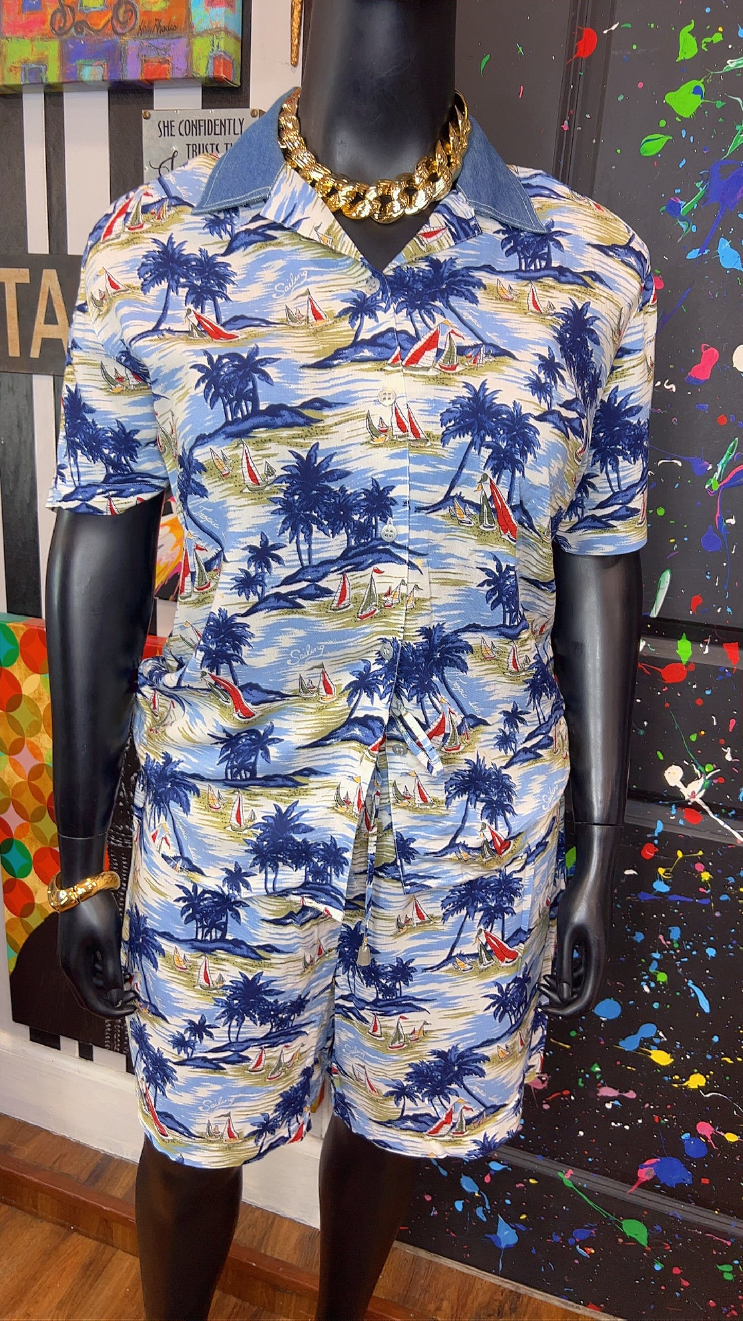 Vintage Tropical Shorts Set (16)