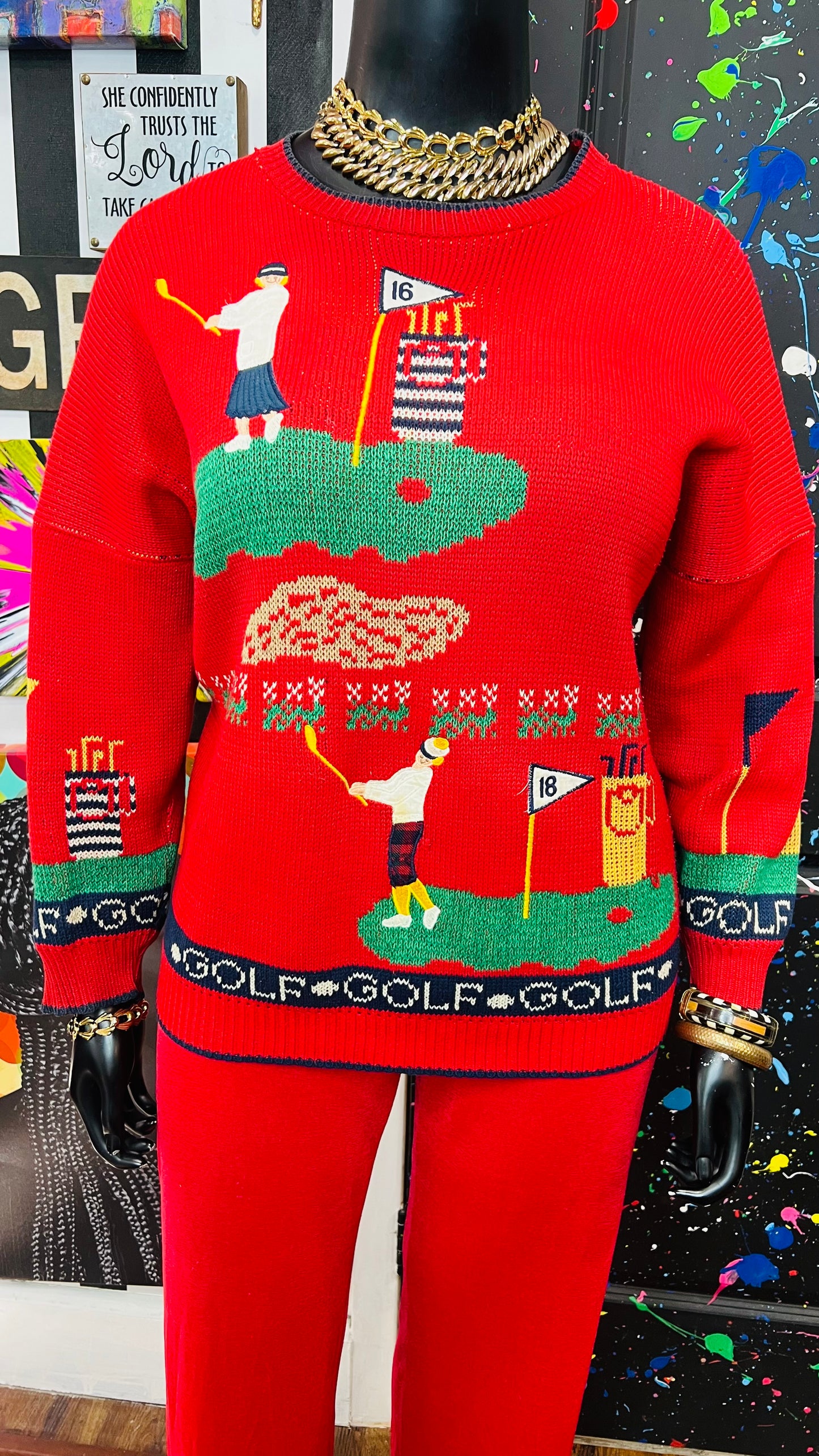 Vintage Knit Golf Sweater (24)