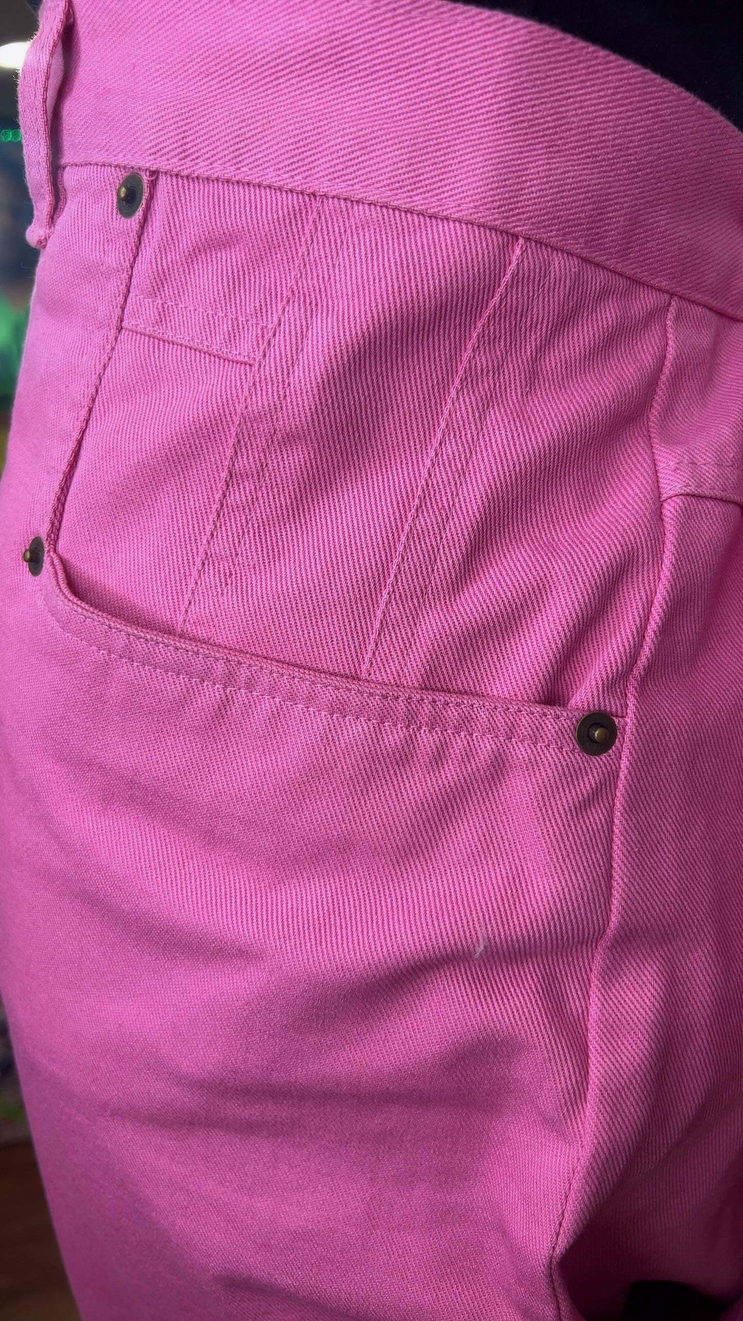 Vintage Pink Denim Skirt (24)