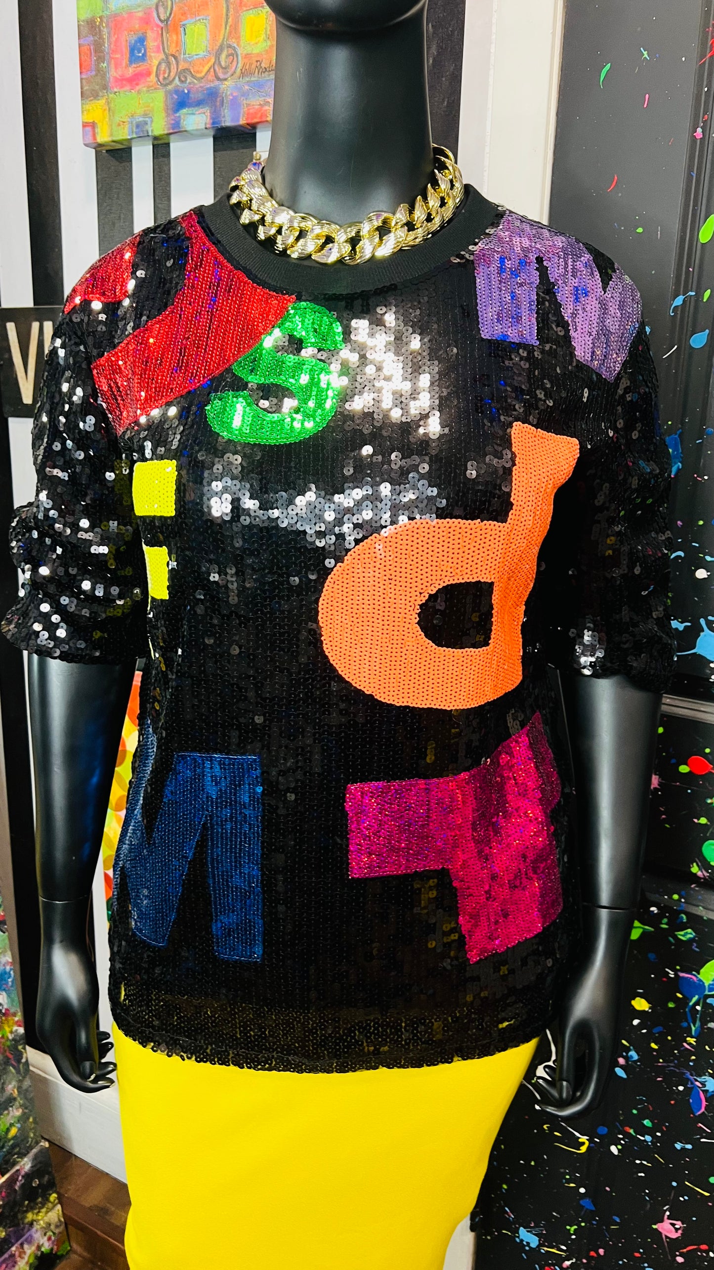 Super Fun Sequin Letter Blouse (18/20)