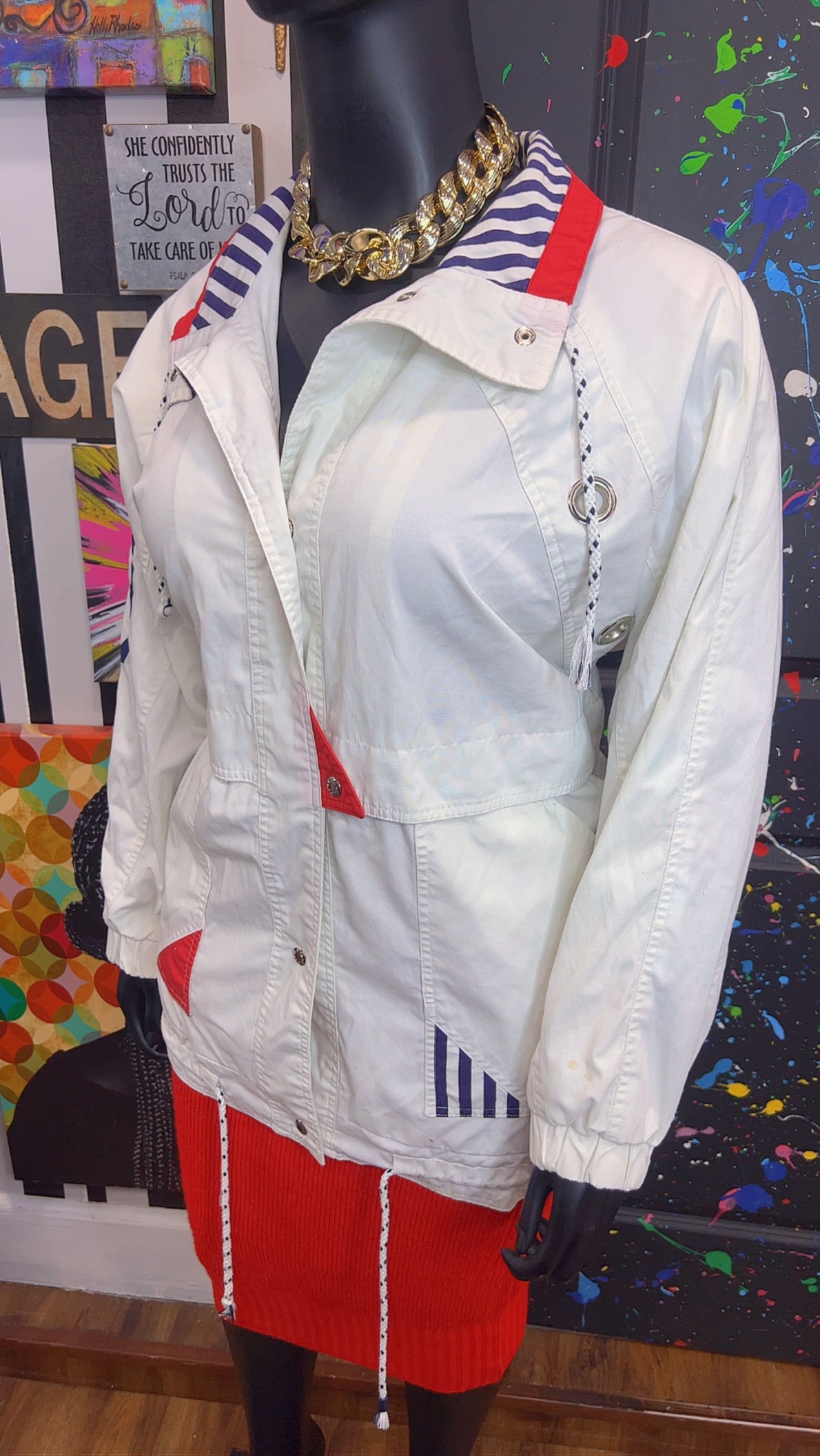 Vintage Color Block Coat (18)