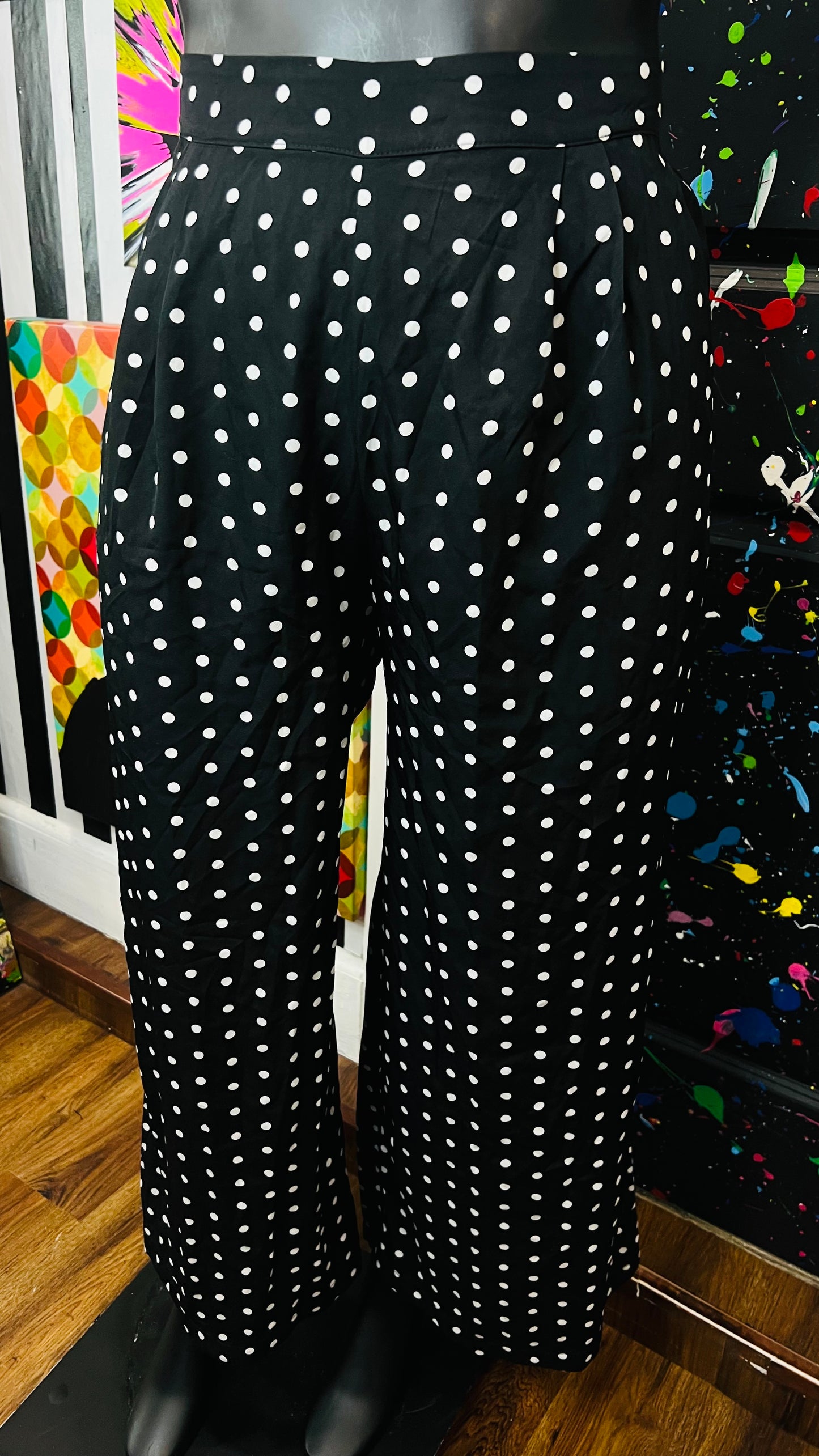 Black & White Polka Dot Pants (20)