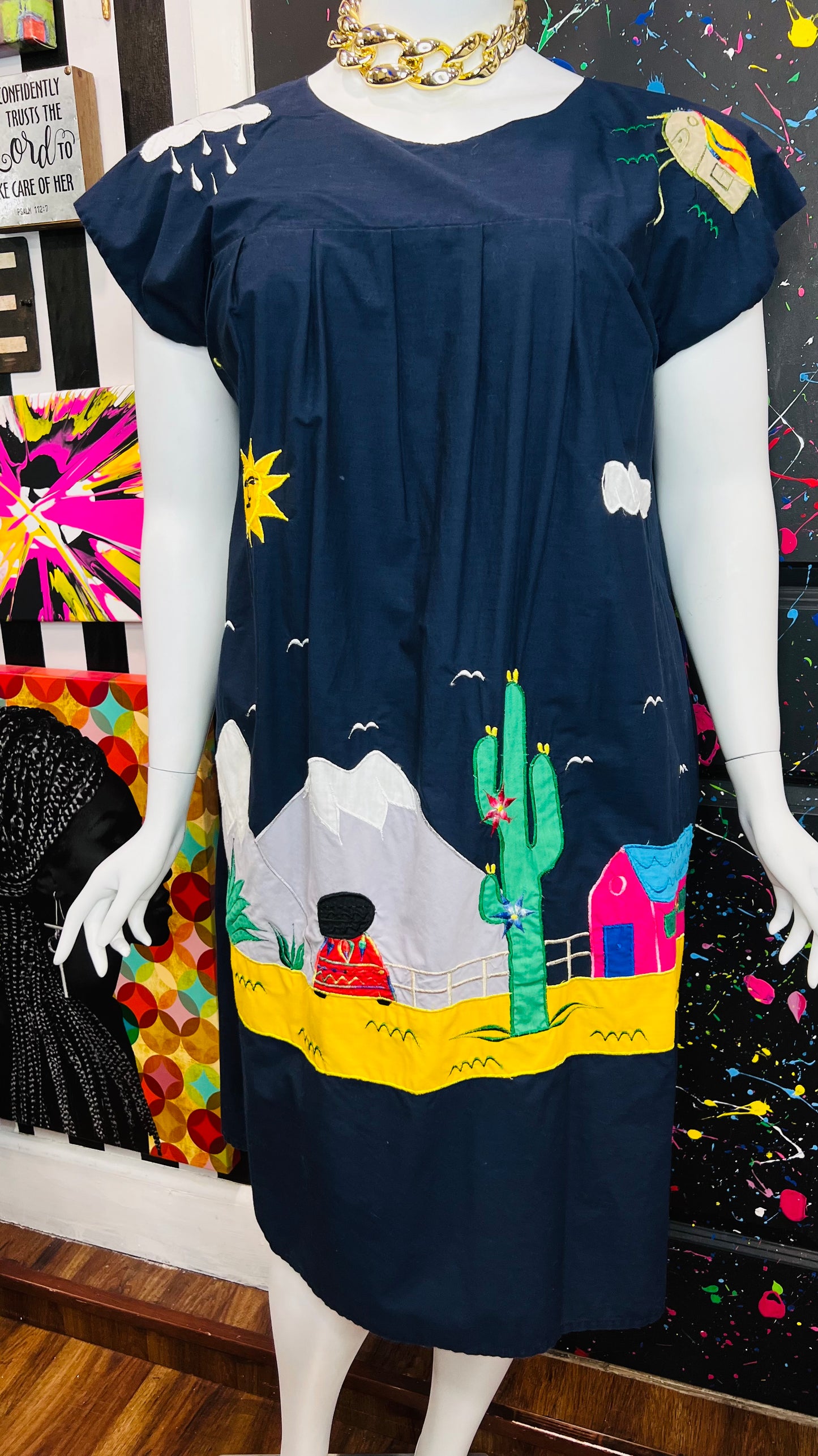 Vintage Novelty House Dress (16)