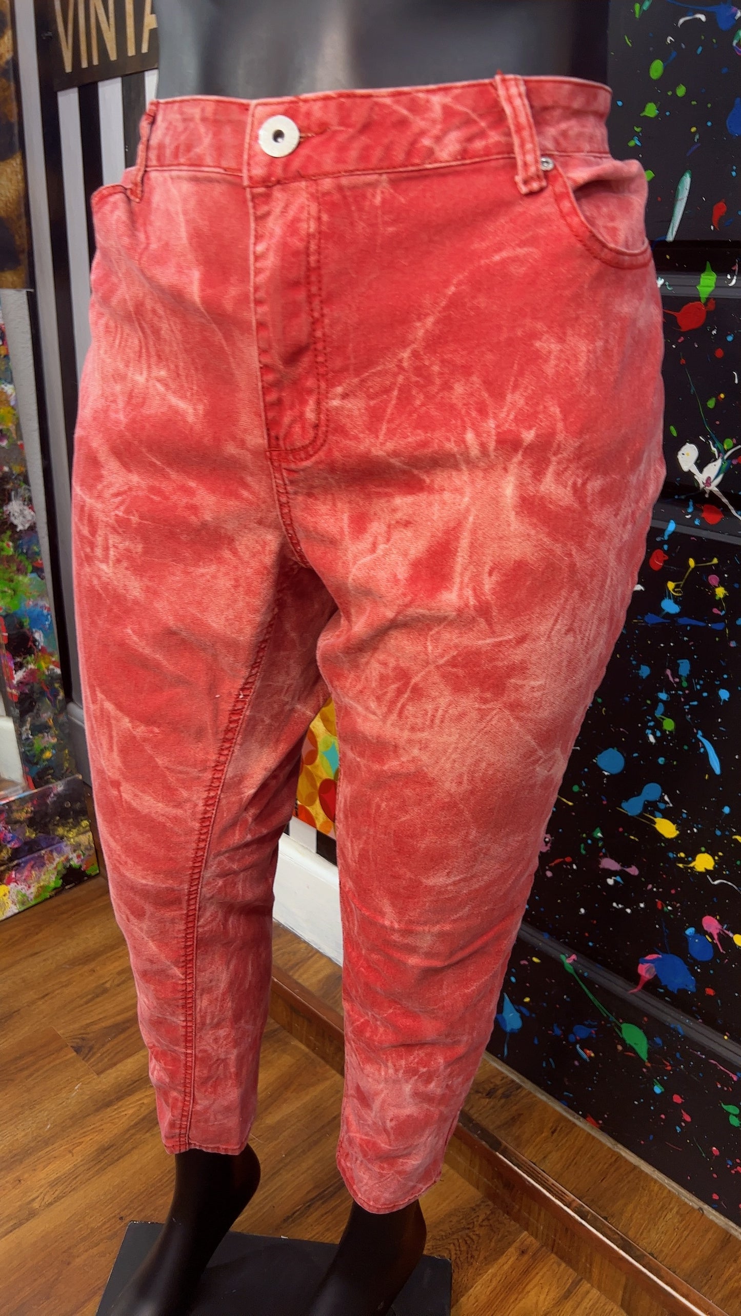 Ashley Stewart Abstract Wash Jeans (22)