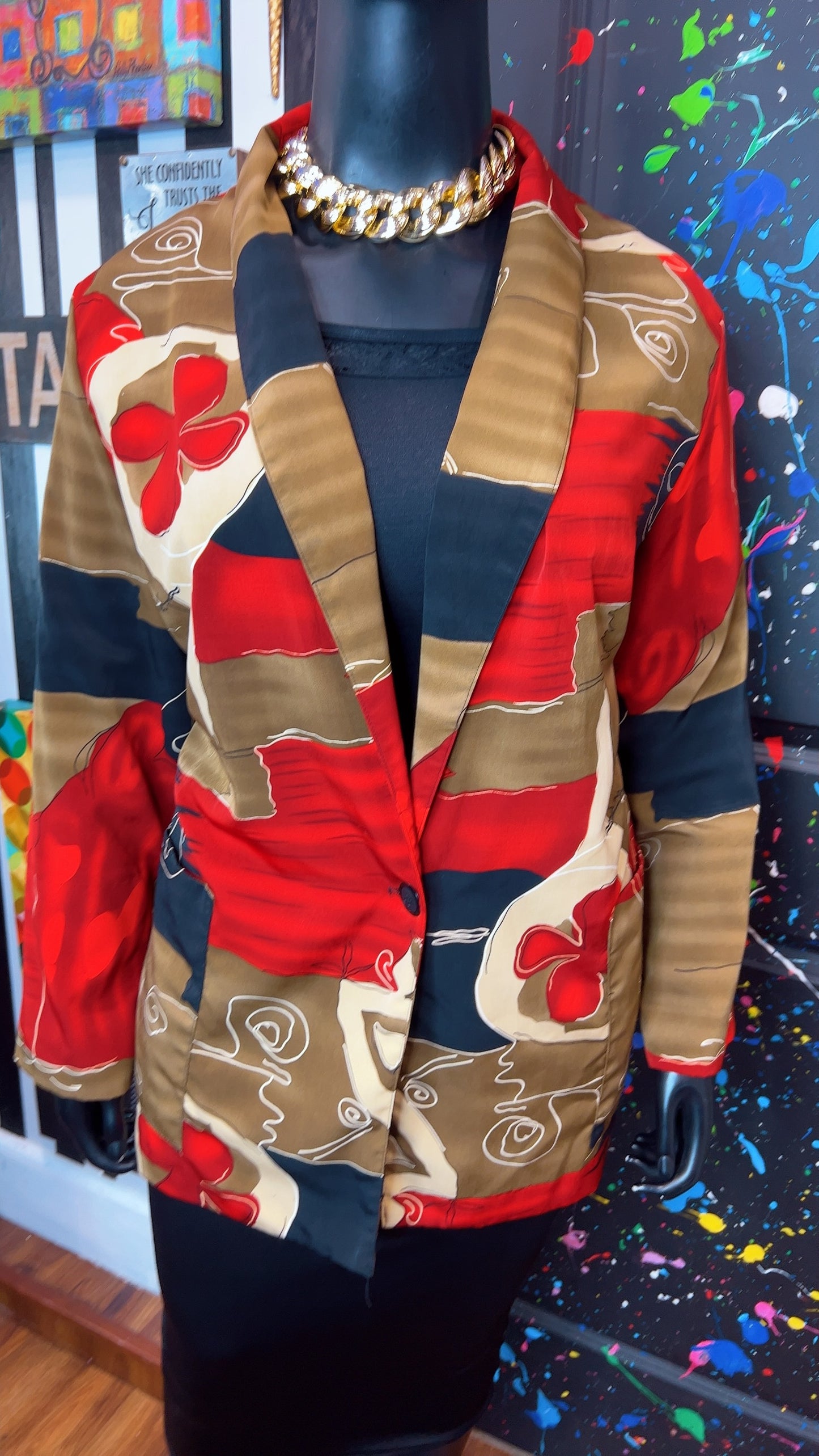 Vintage 90’s Abstract Blazer (24)