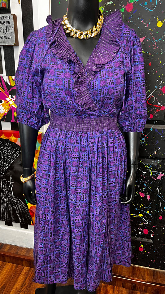 Vintage Layered Ruffled Dress (14)