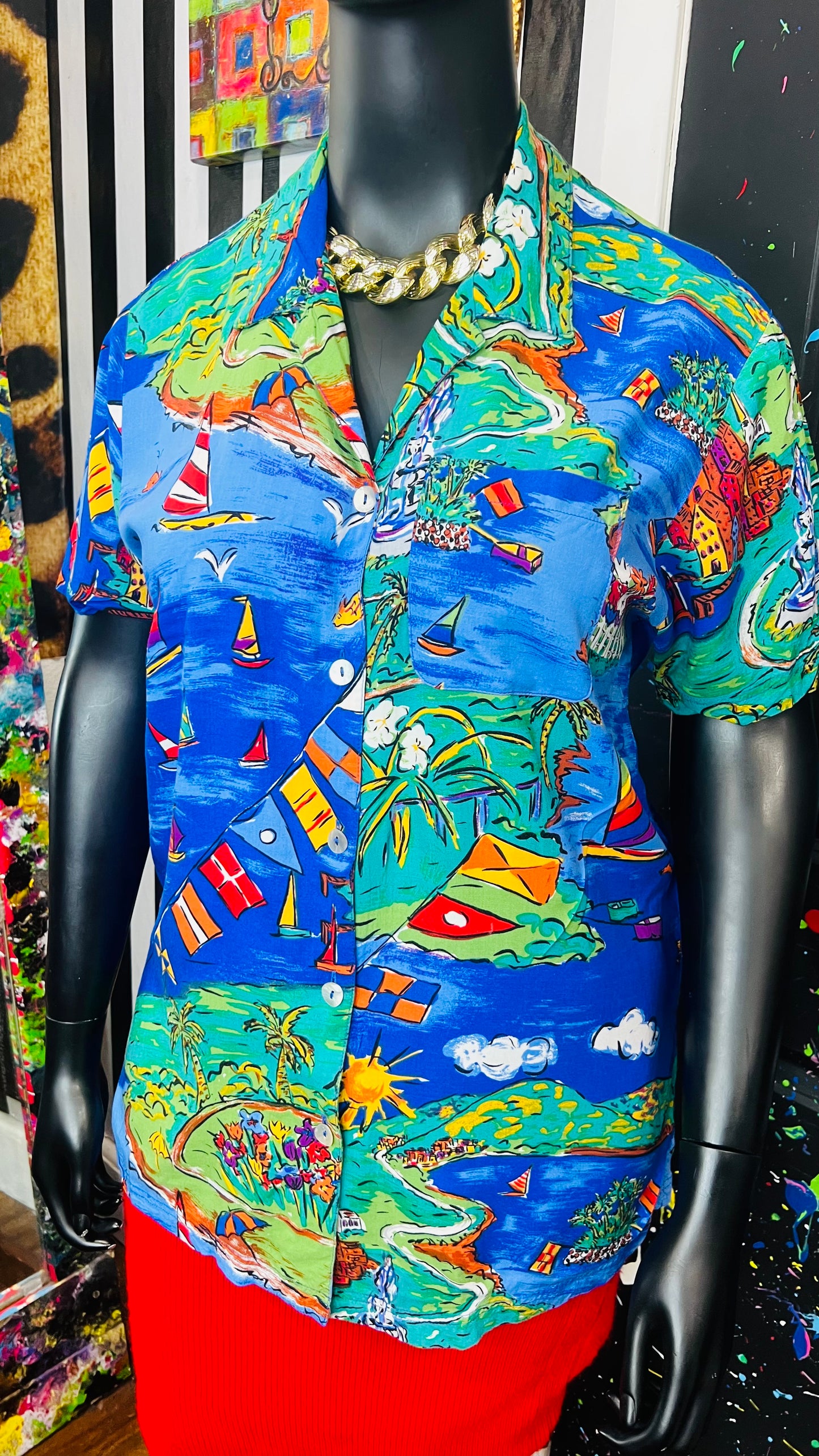 Vintage Carole Little Blouse (12)