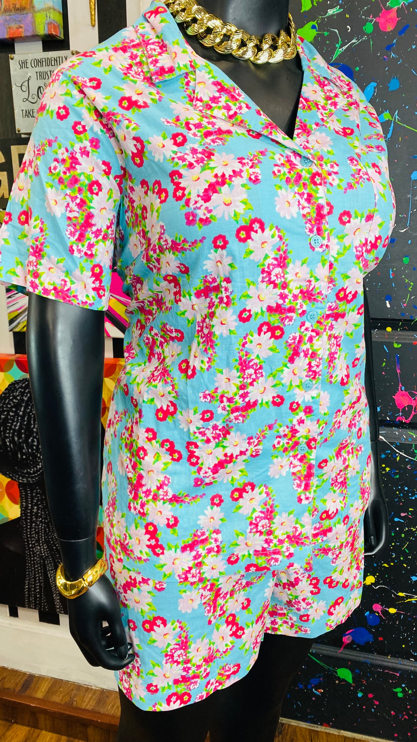 Vintage Floral Shorts Set (22)