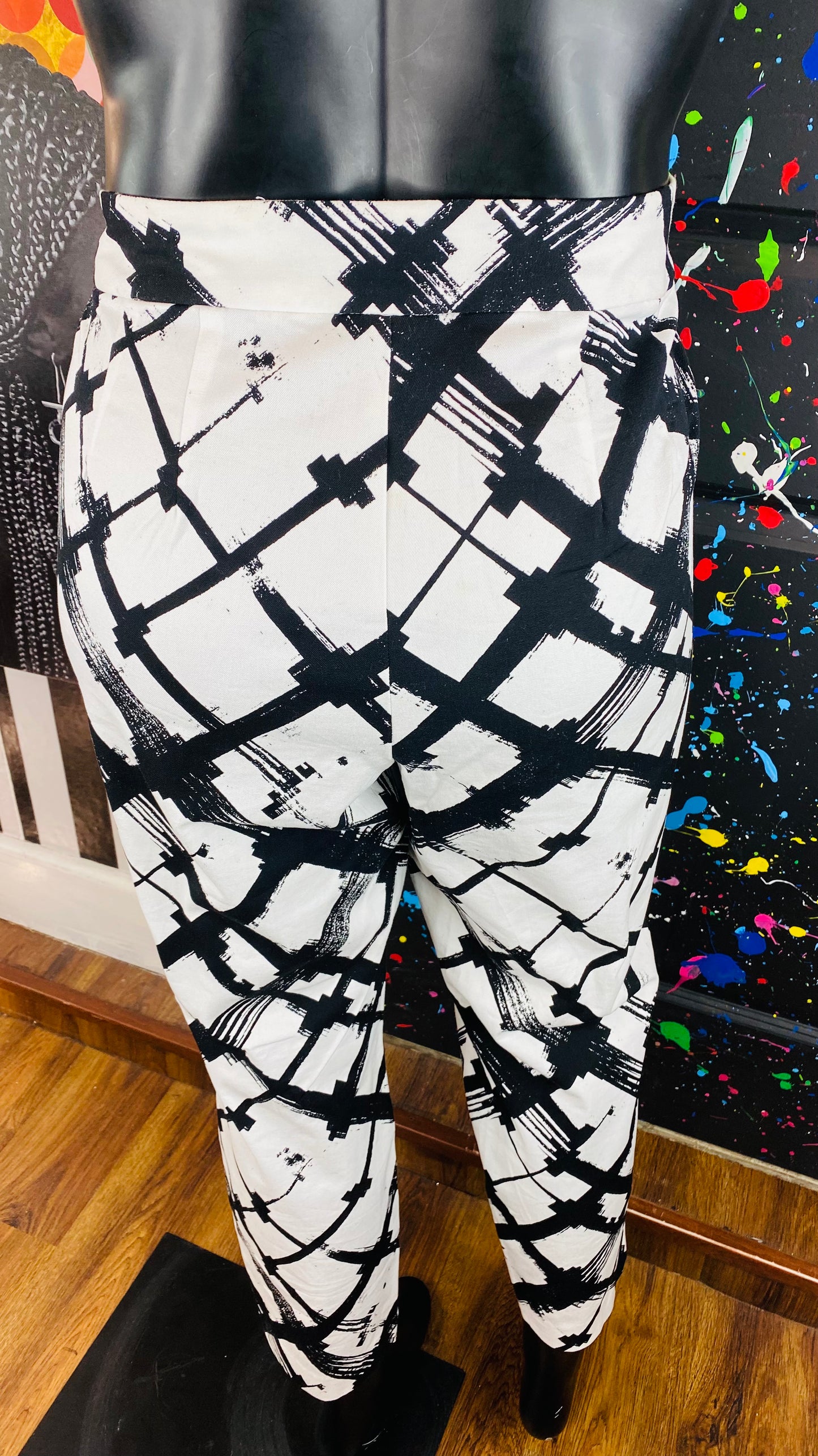 Lane Bryant B&W Stripped Pants