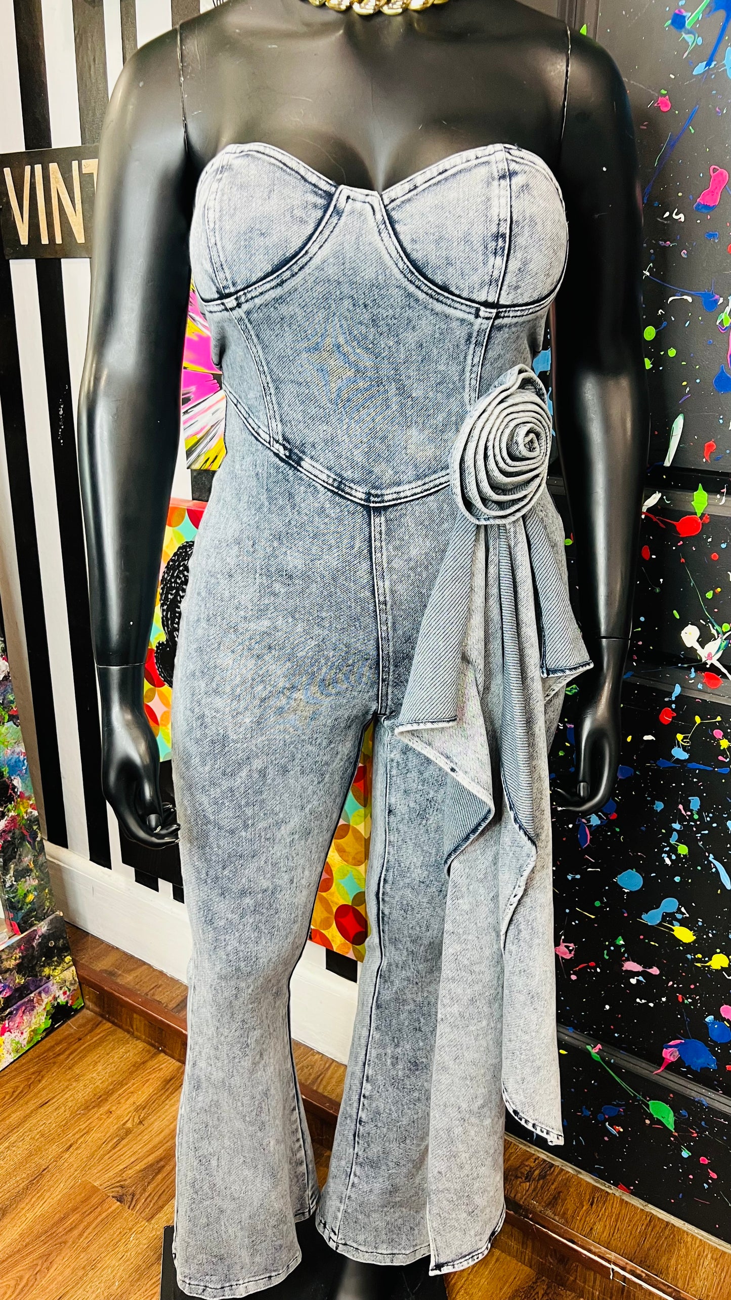 Vintage Inspired Denim Jumpsuit (12)