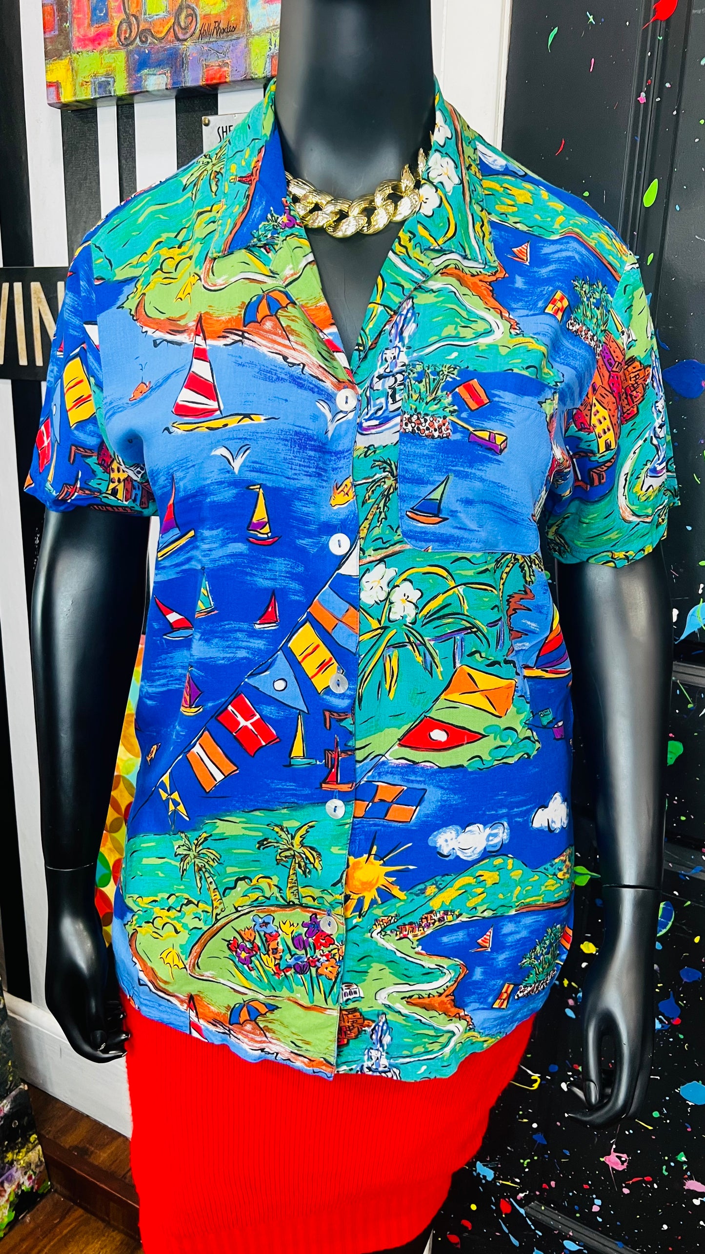 Vintage Carole Little Blouse (12)