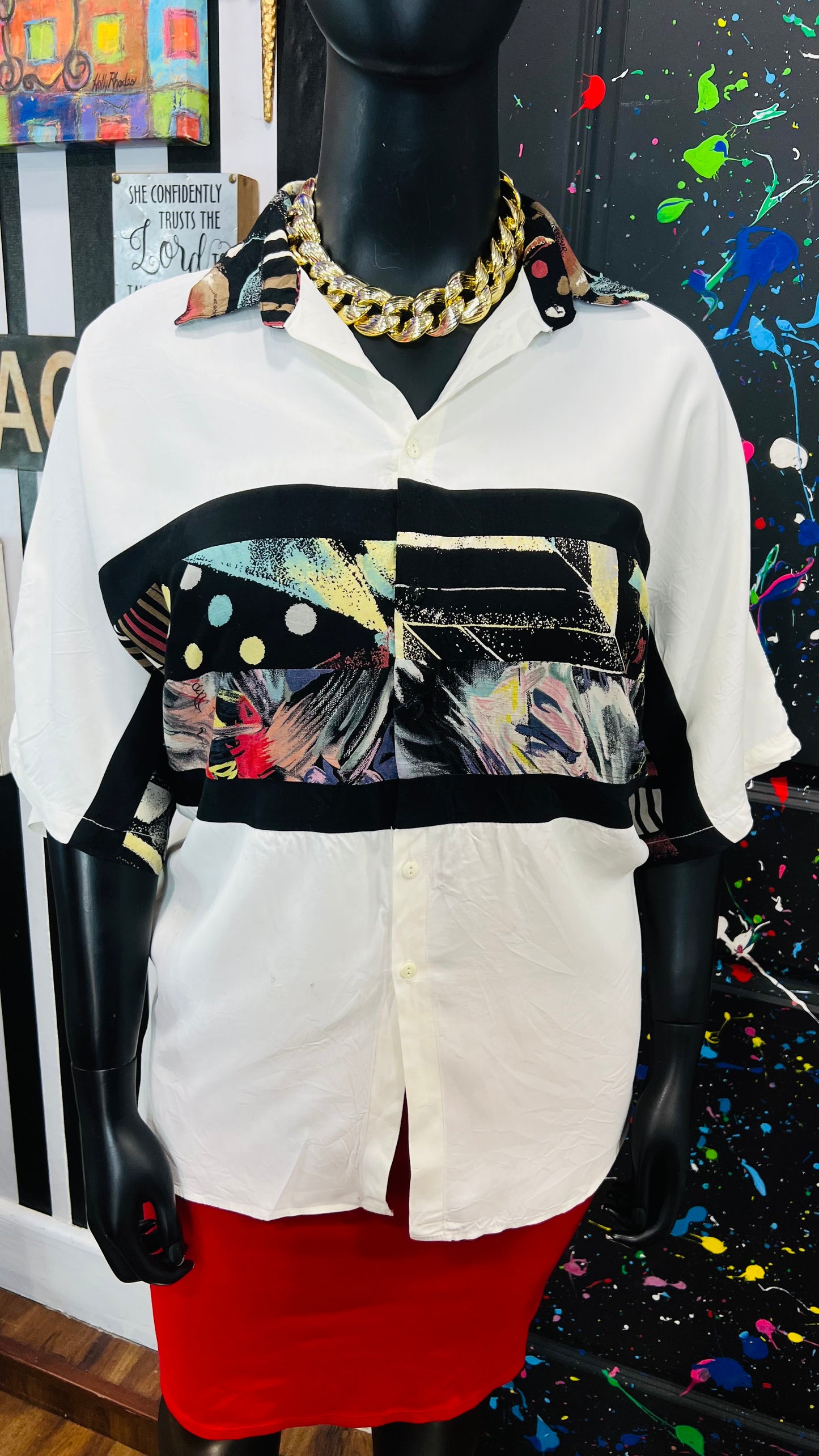 Plus Size Vintage Abstract Blouse (26)