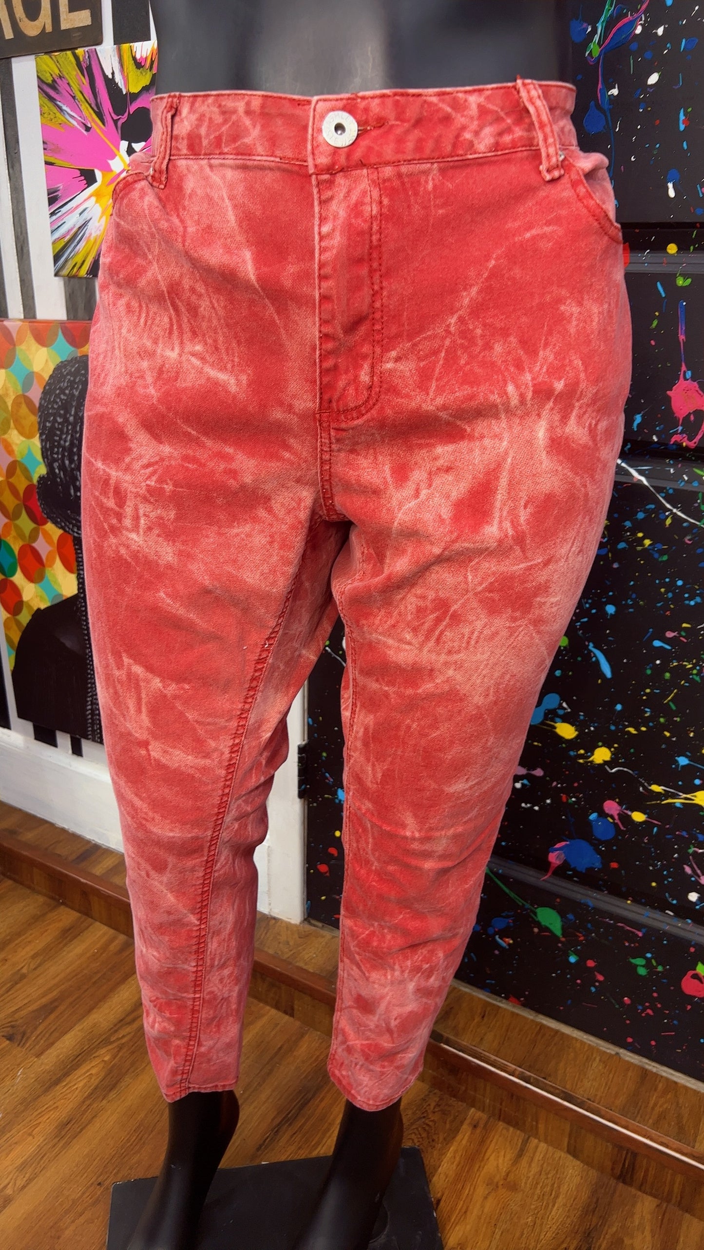 Ashley Stewart Abstract Wash Jeans (22)