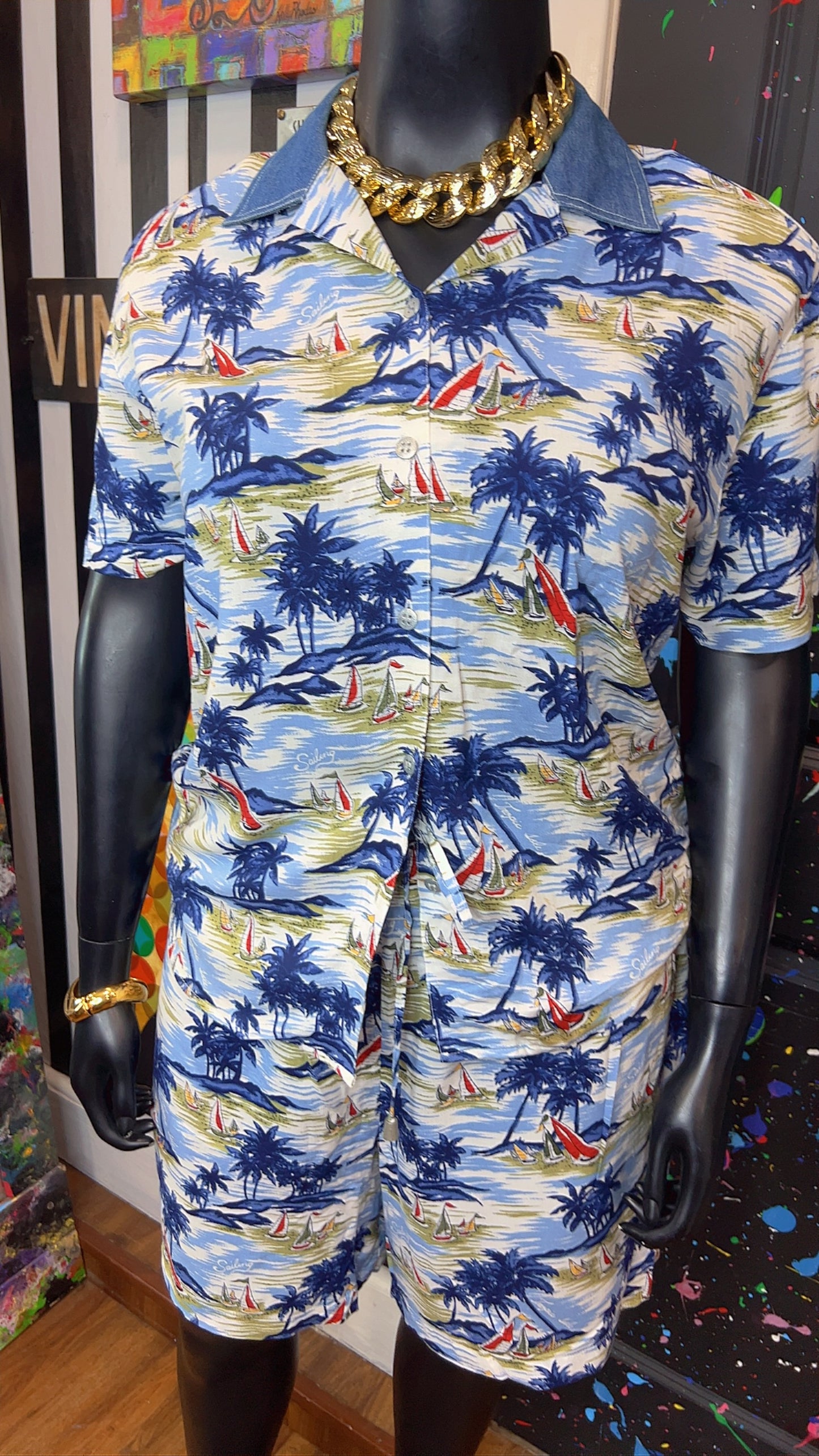 Vintage Tropical Shorts Set (16)