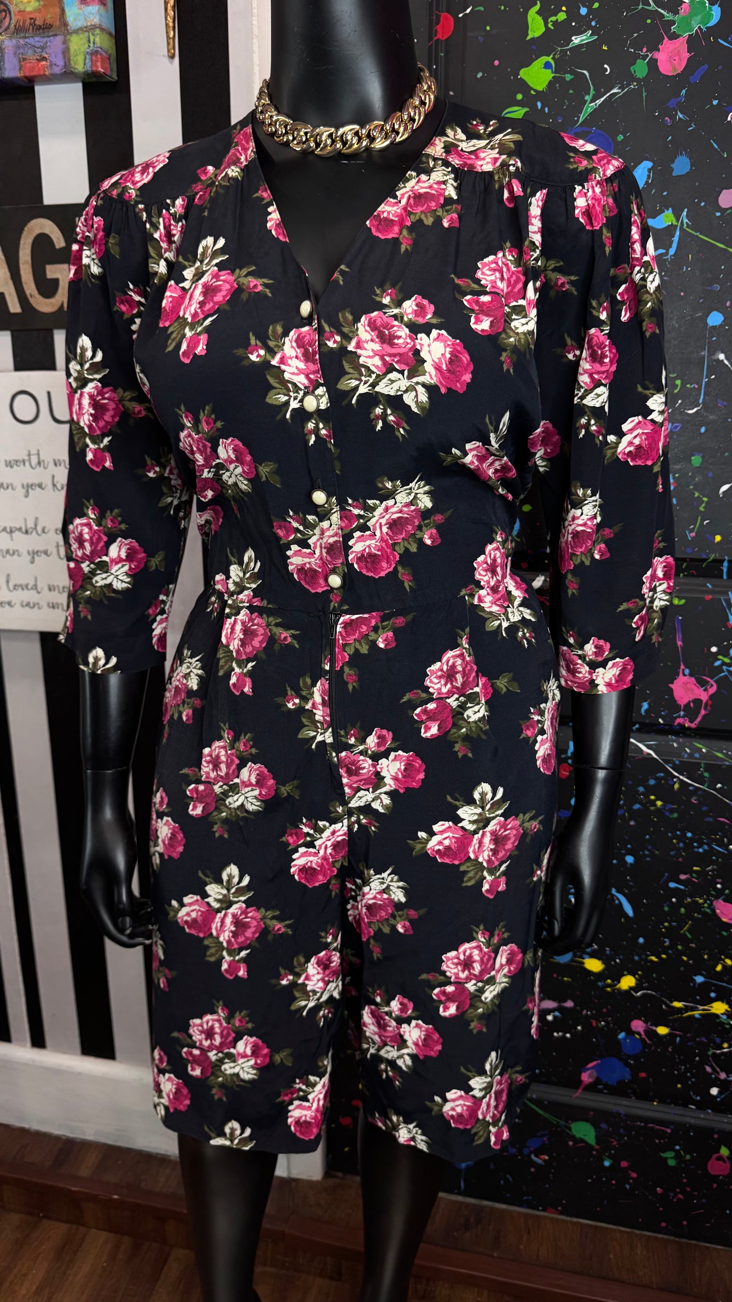 Vintage Floral Rayon Romper (20)