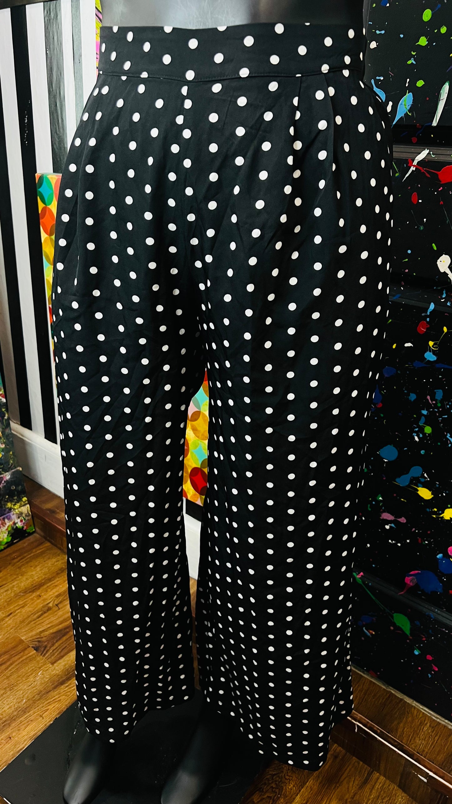 Black & White Polka Dot Pants (20)