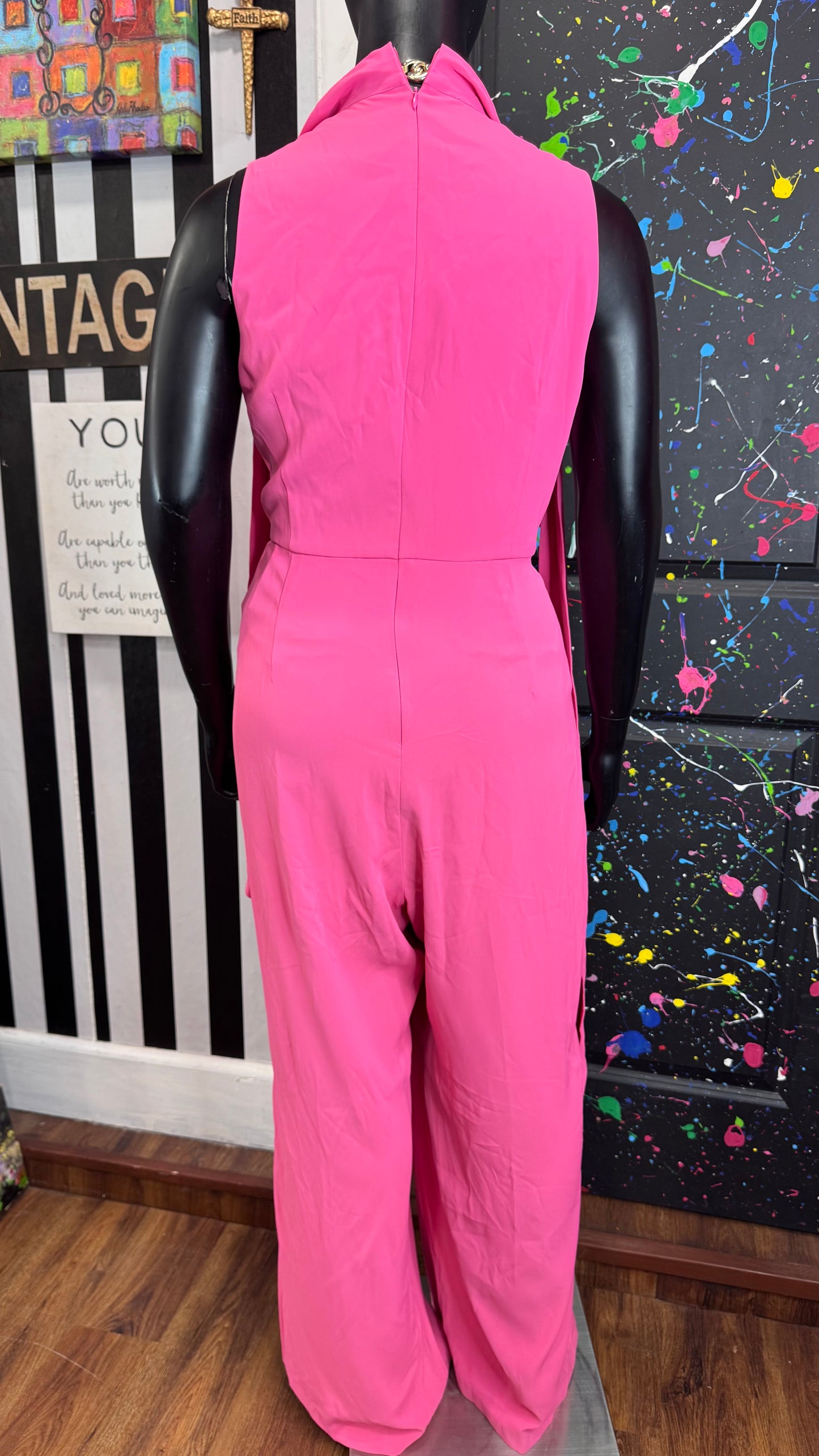 Pink Wide Leg Jumpsuit (24W)