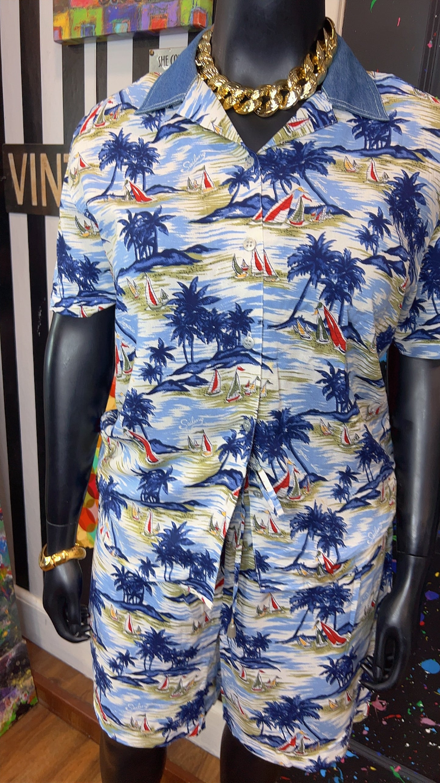 Vintage Tropical Shorts Set (16)
