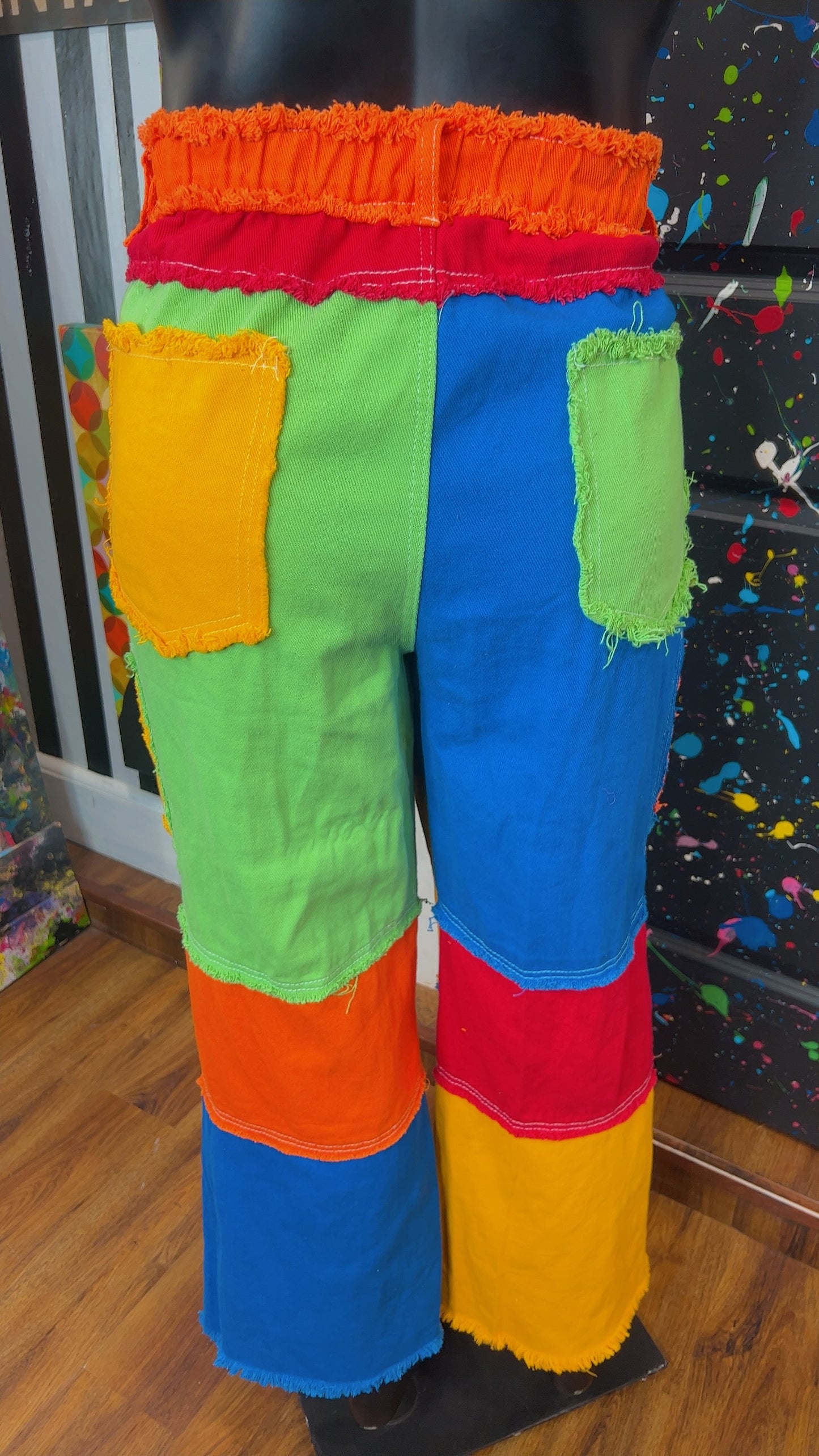 Colorblock Patchwork Jeans (18)